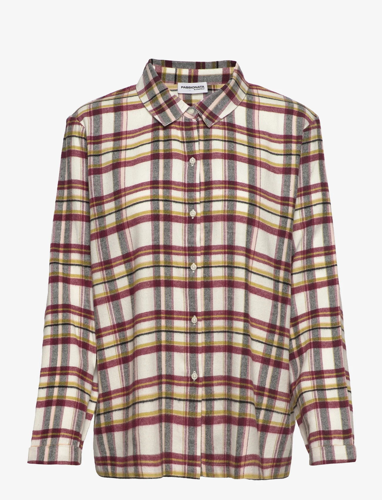Passionata - Ortense Long Sleeve Shirt - laveste priser - print scottish - 0