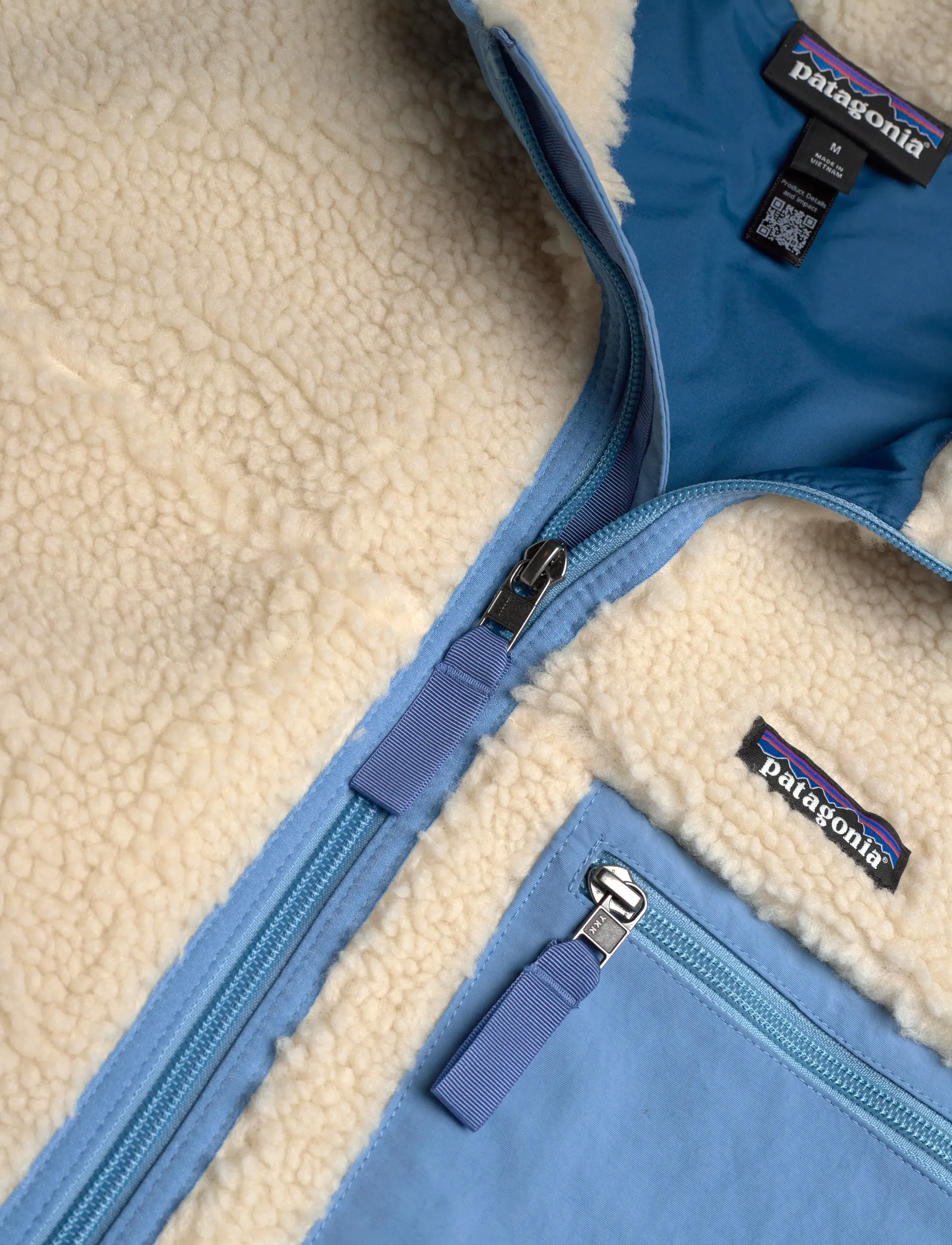 Patagonia - Retro-X® Fleece Vest - fleece en midlayers - beige/blue - 2