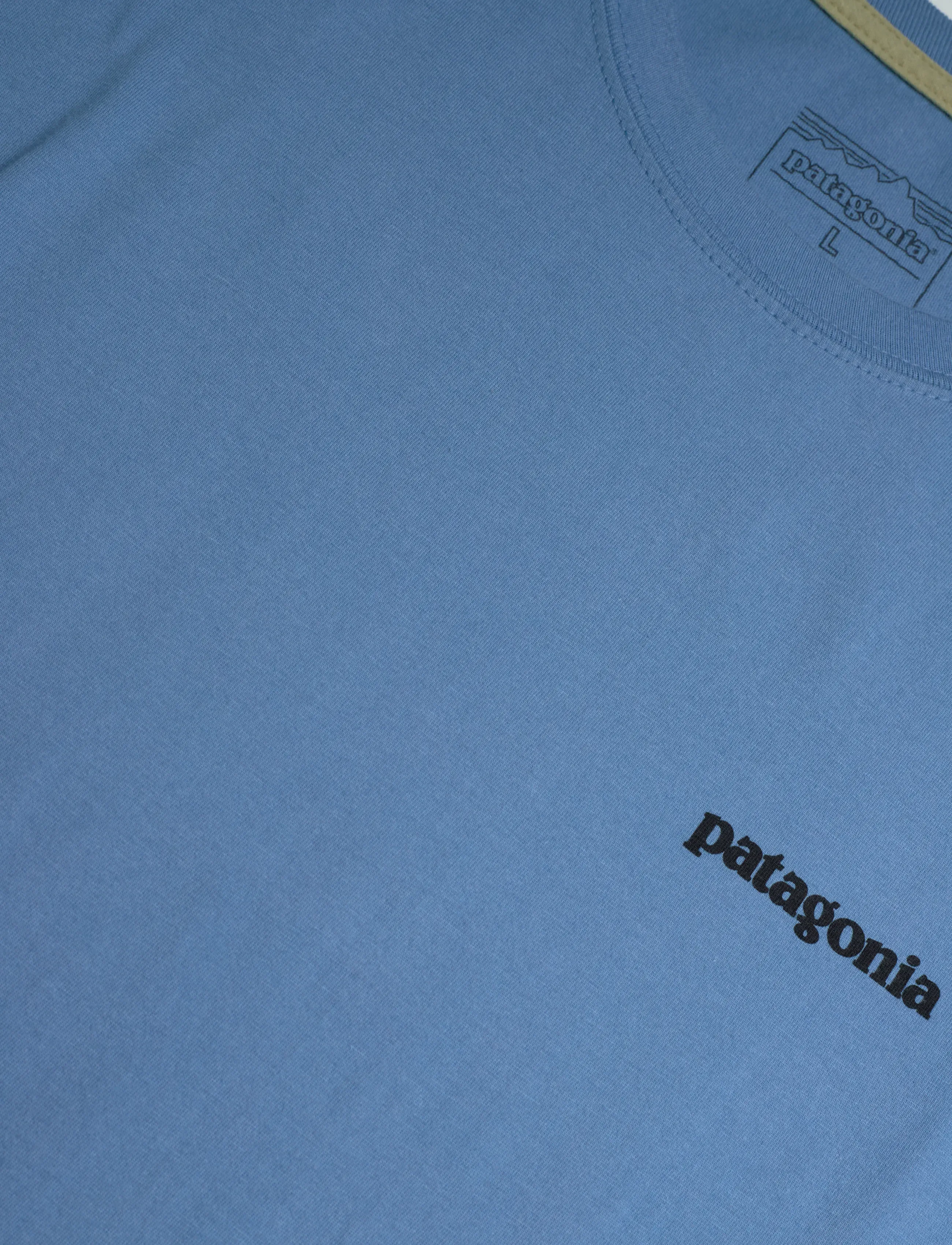 Patagonia - P-6 Logo T-Shirt - t-shirts - blue - 2