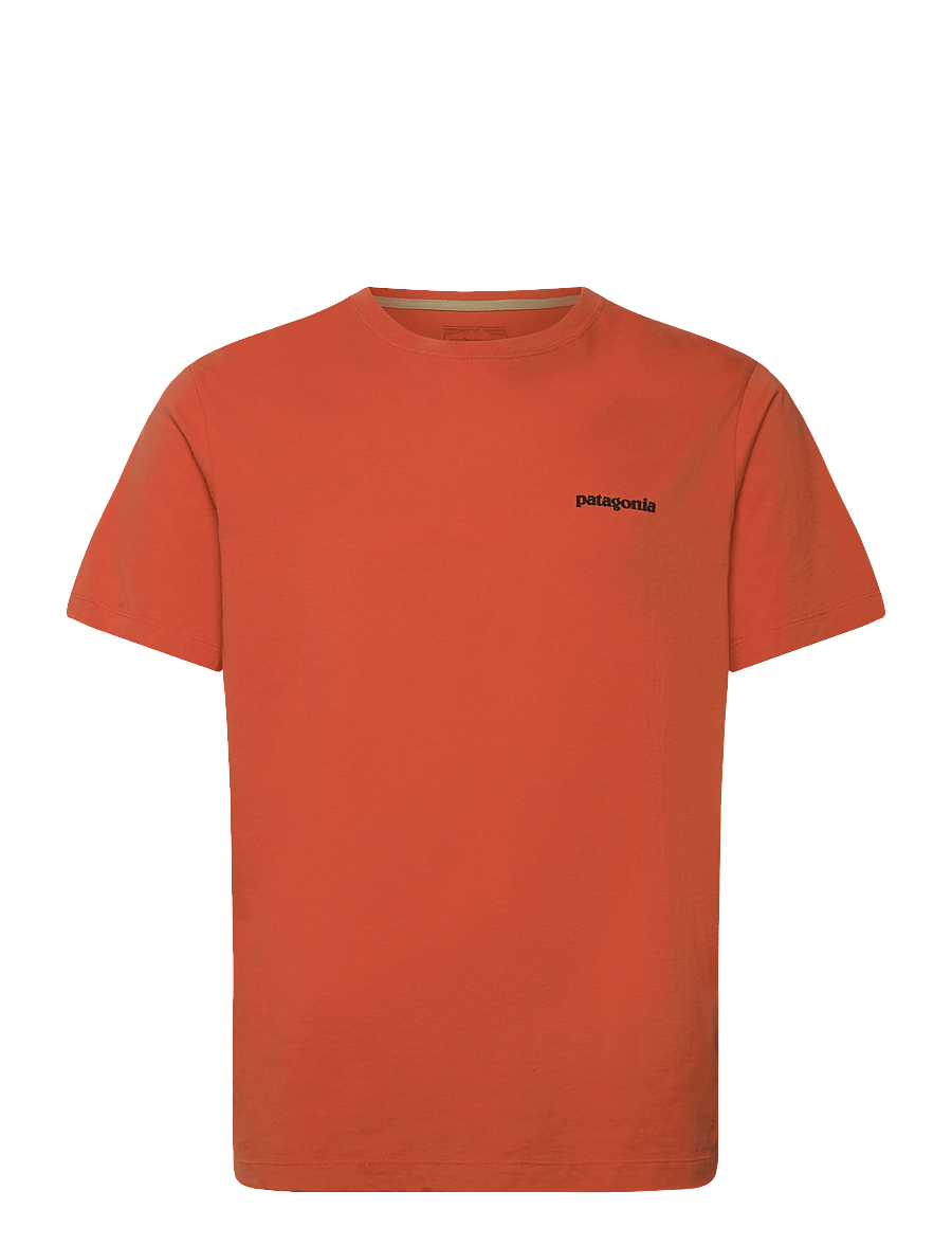 Patagonia - P-6 Logo T-Shirt - oberteile & t-shirts - orange - 0