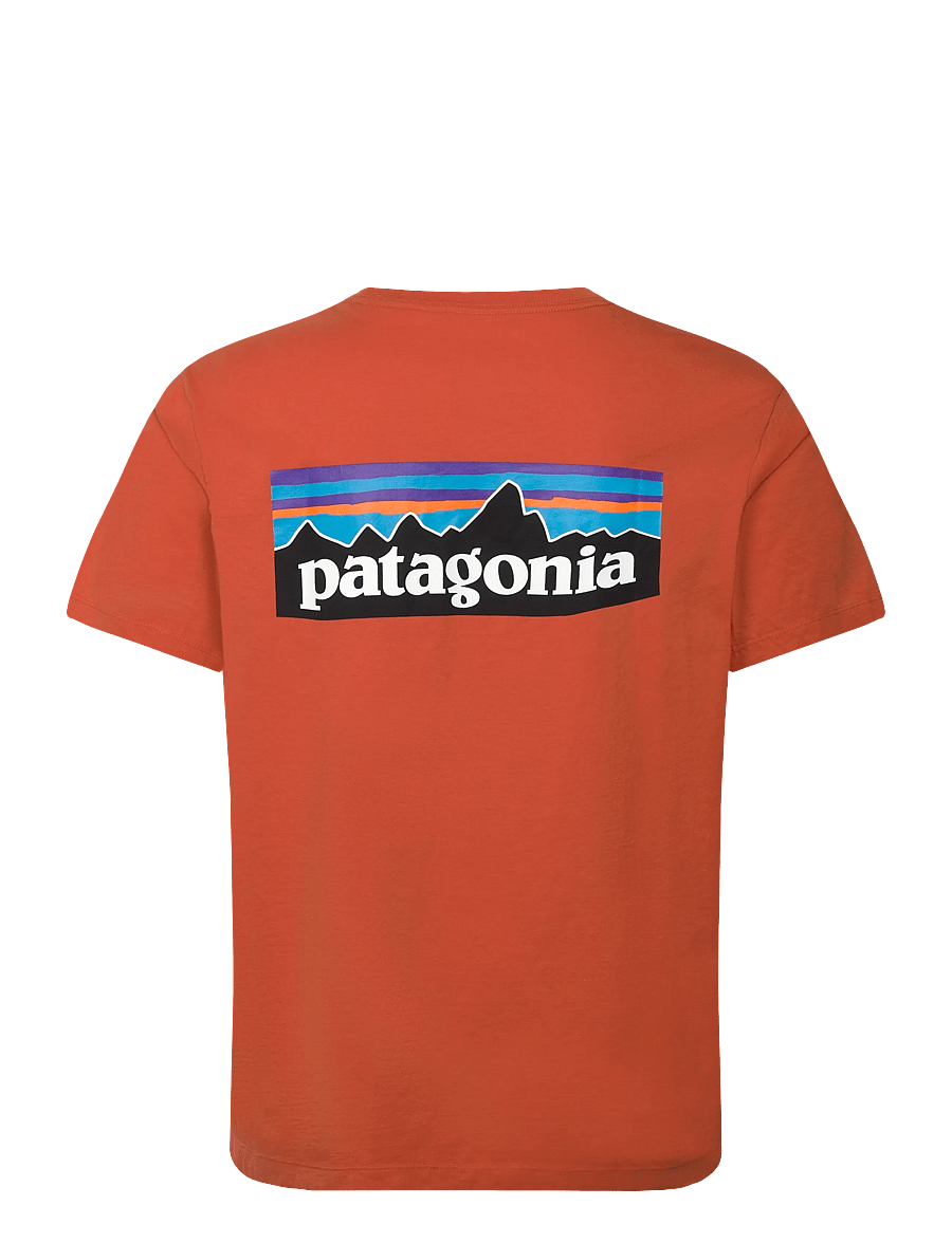 Patagonia - P-6 Logo T-Shirt - oberteile & t-shirts - orange - 1