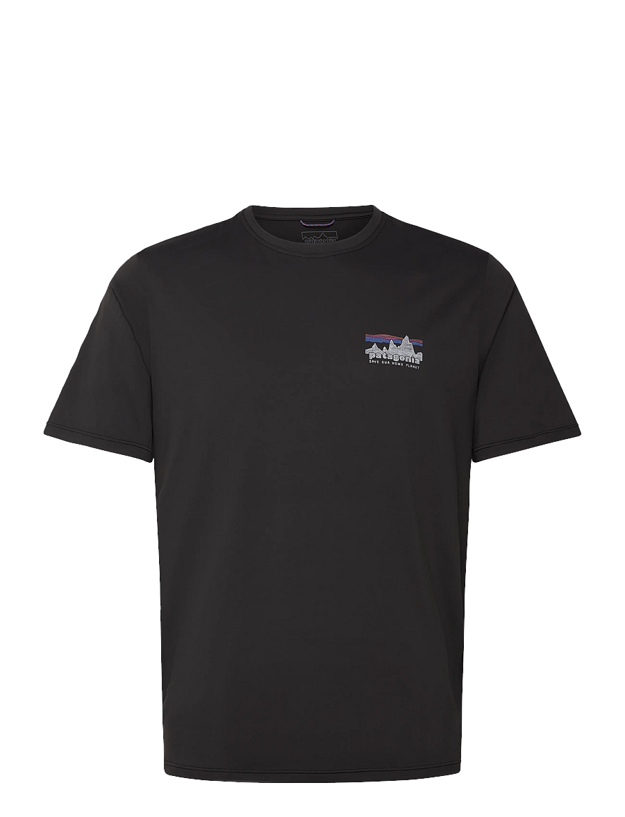 Patagonia - Capilene® Cool Daily Shirt '73 Skyline - tops & t-shirts - black - 0