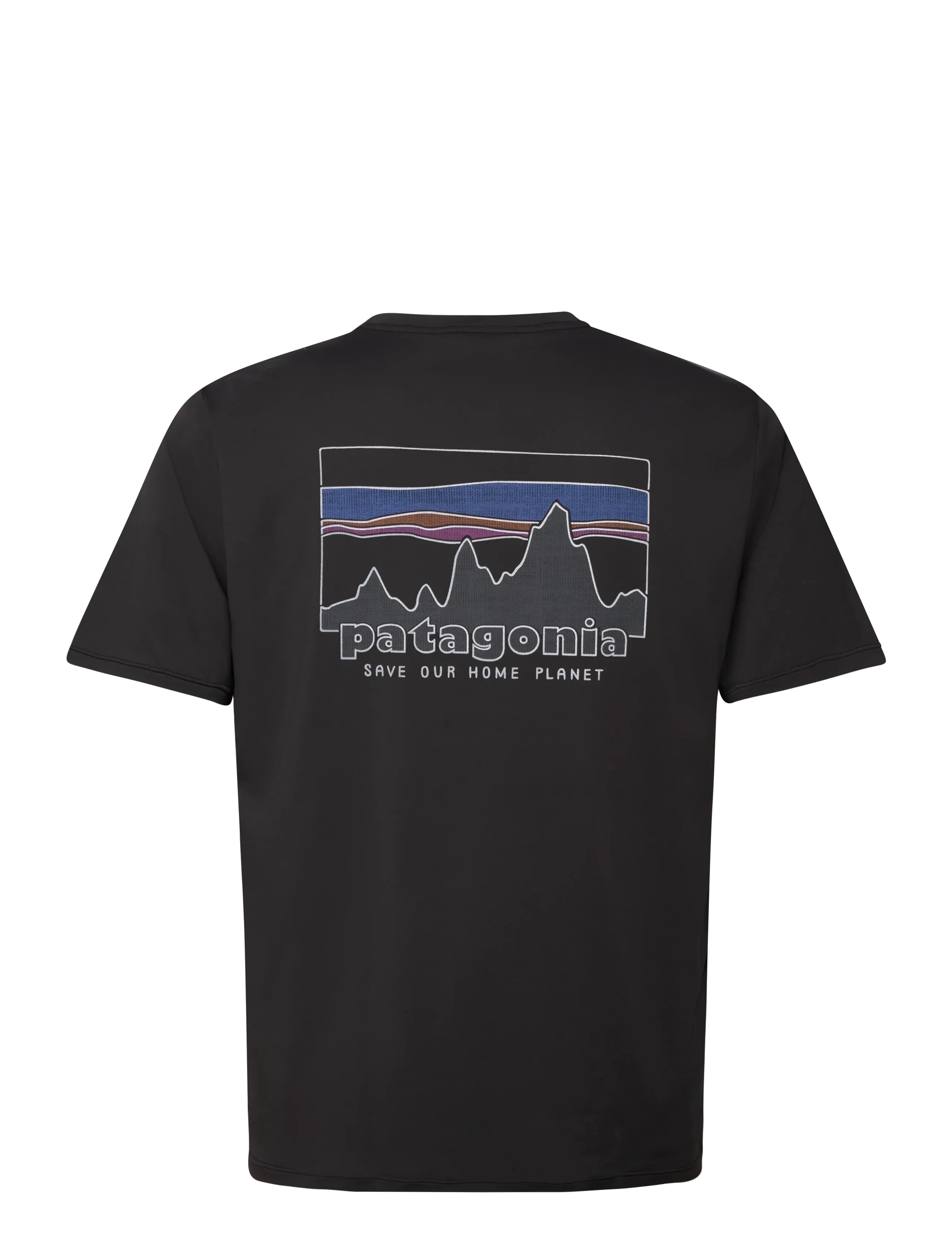 Patagonia - Capilene® Cool Daily Shirt '73 Skyline - tops & t-shirts - black - 1