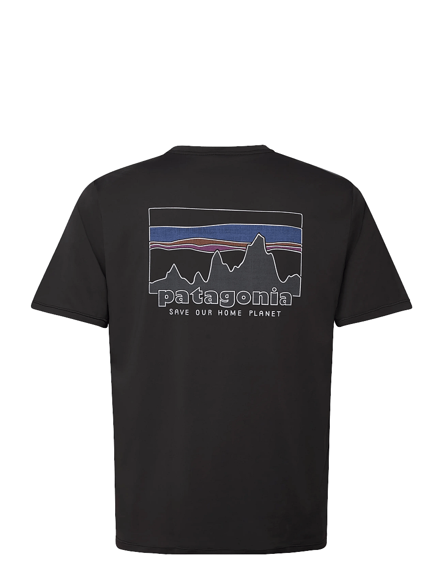 Patagonia - Capilene® Cool Daily Shirt '73 Skyline - tops & t-shirts - black - 1