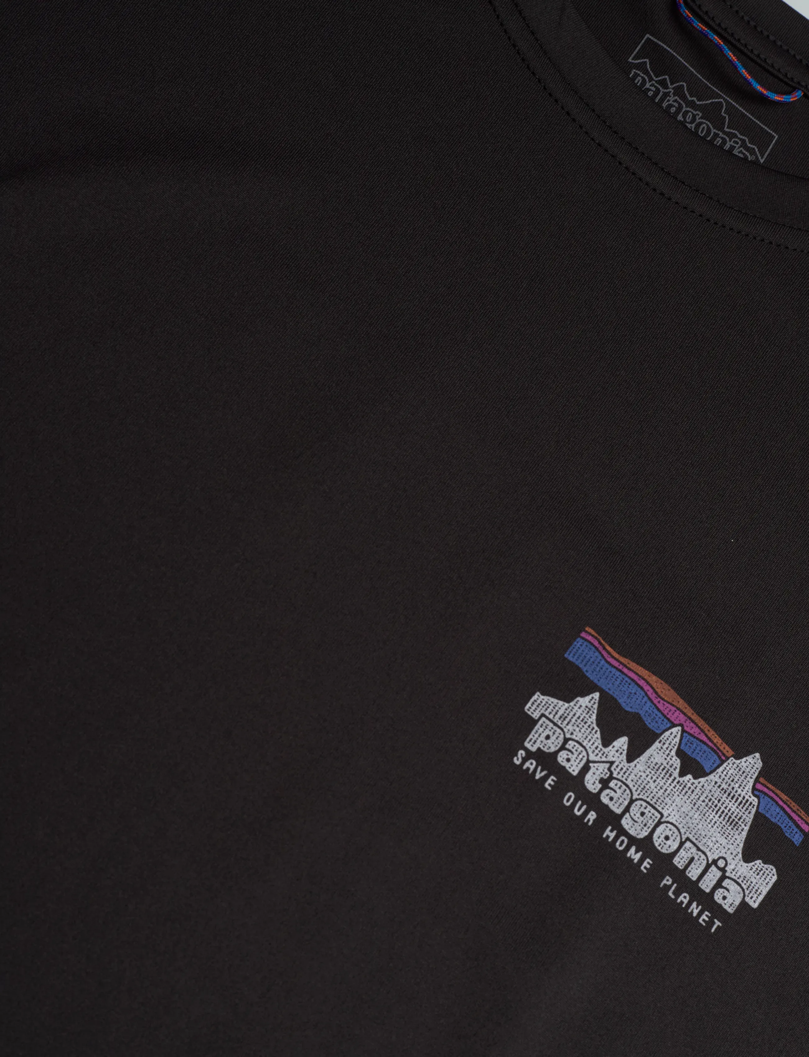 Patagonia - Capilene® Cool Daily Shirt '73 Skyline - tops & t-shirts - black - 2