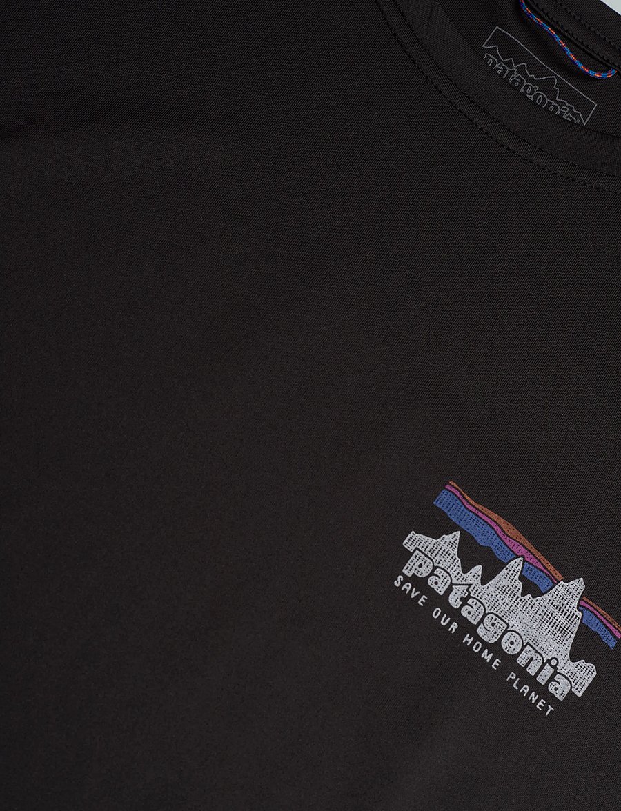 Patagonia - Capilene® Cool Daily Shirt '73 Skyline - tops & t-shirts - black - 2