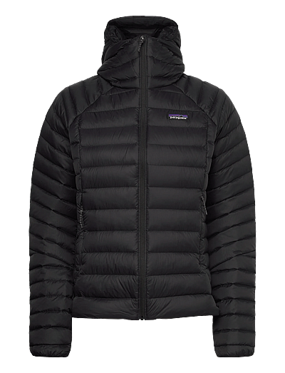 Patagonia Down Sweater Hoody Jacket - Pūkinės ir dygsniuotos striukės - BLACK / black