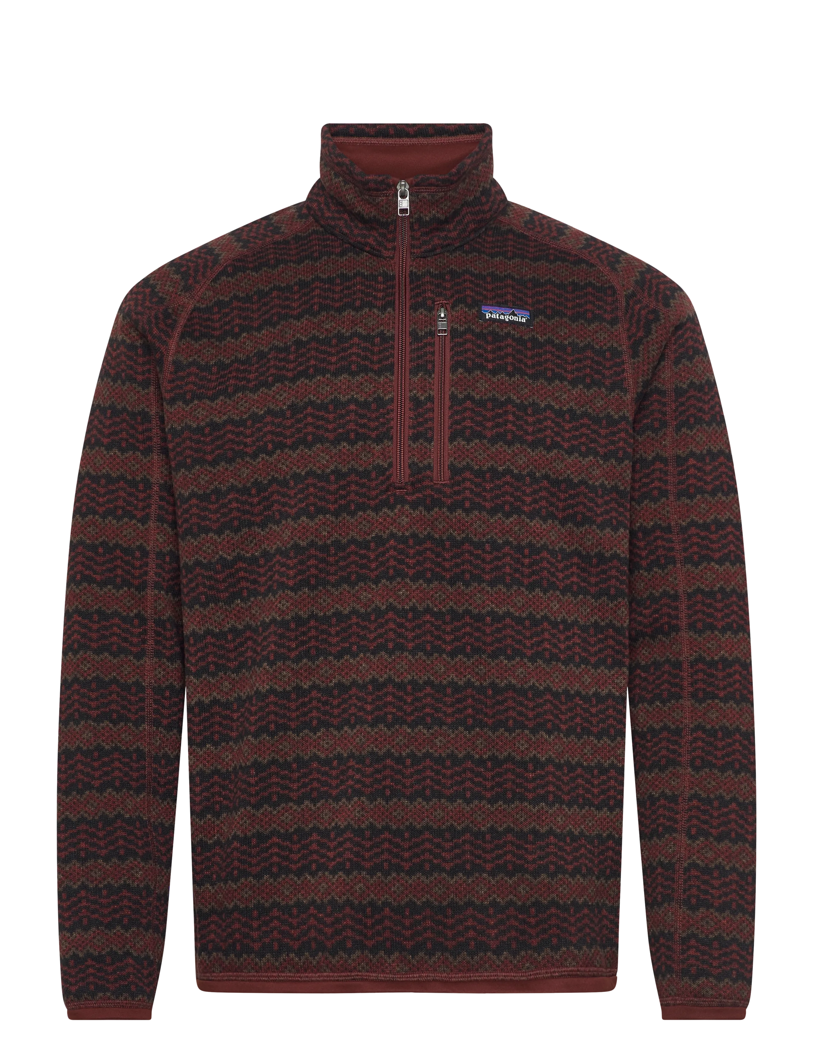 Patagonia Patagonia Sweater - Fleece & mellanlager - WOVEN TOGETHER: DRIED VANILLA / red
