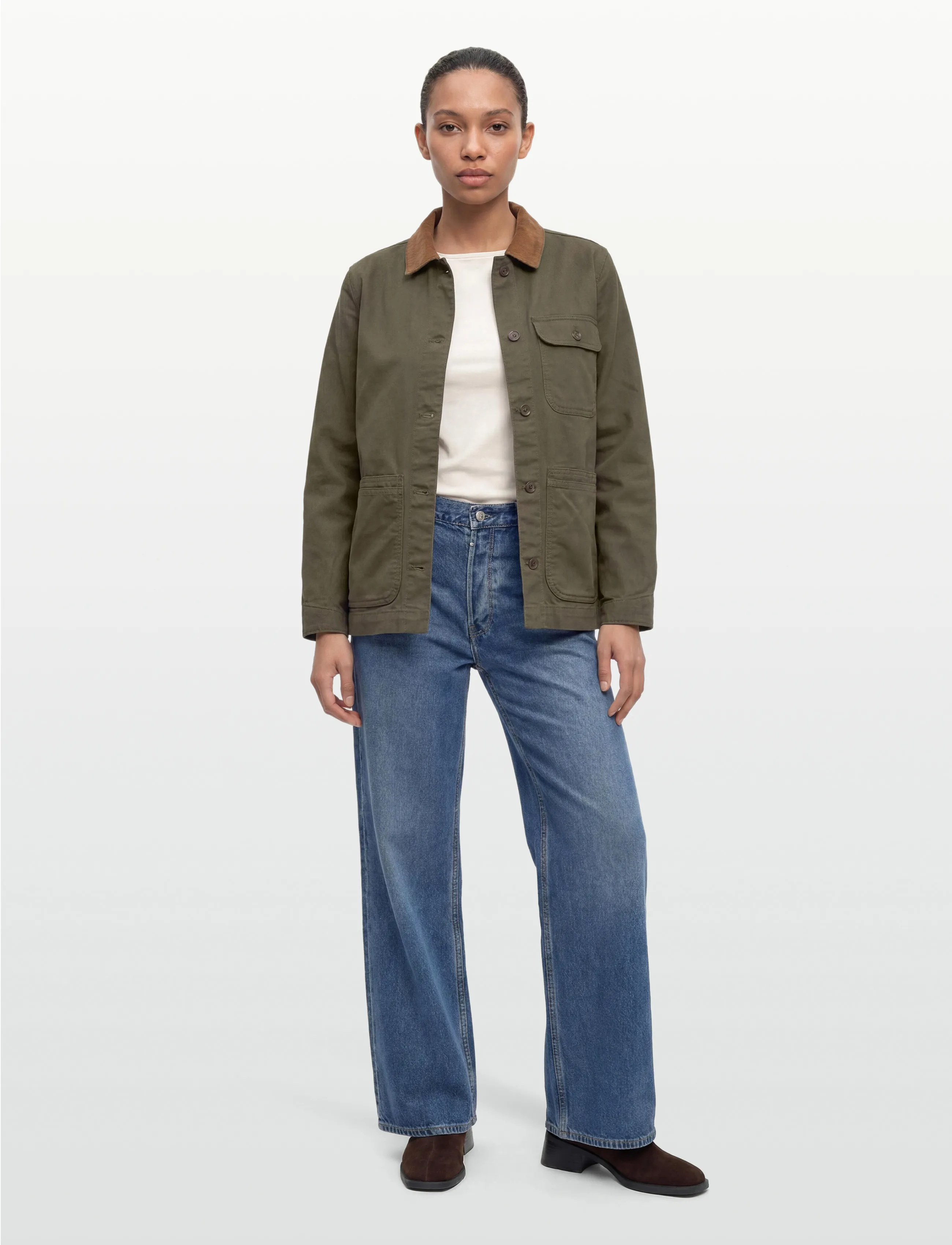 Patagonia - W's Point Reyes Canvas Coat - utility jackets - basin green - 0