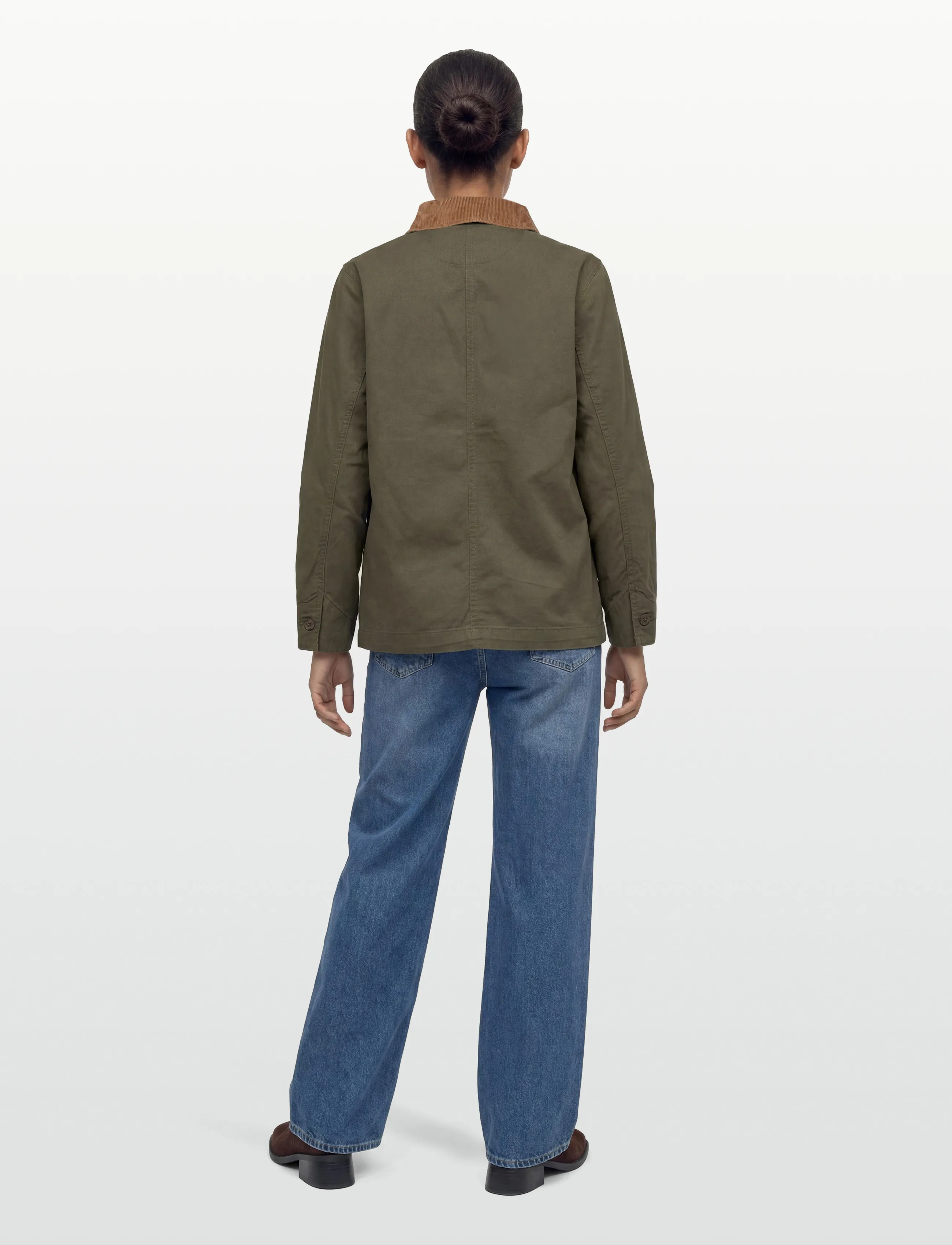 Patagonia - W's Point Reyes Canvas Coat - utility jackets - basin green - 4