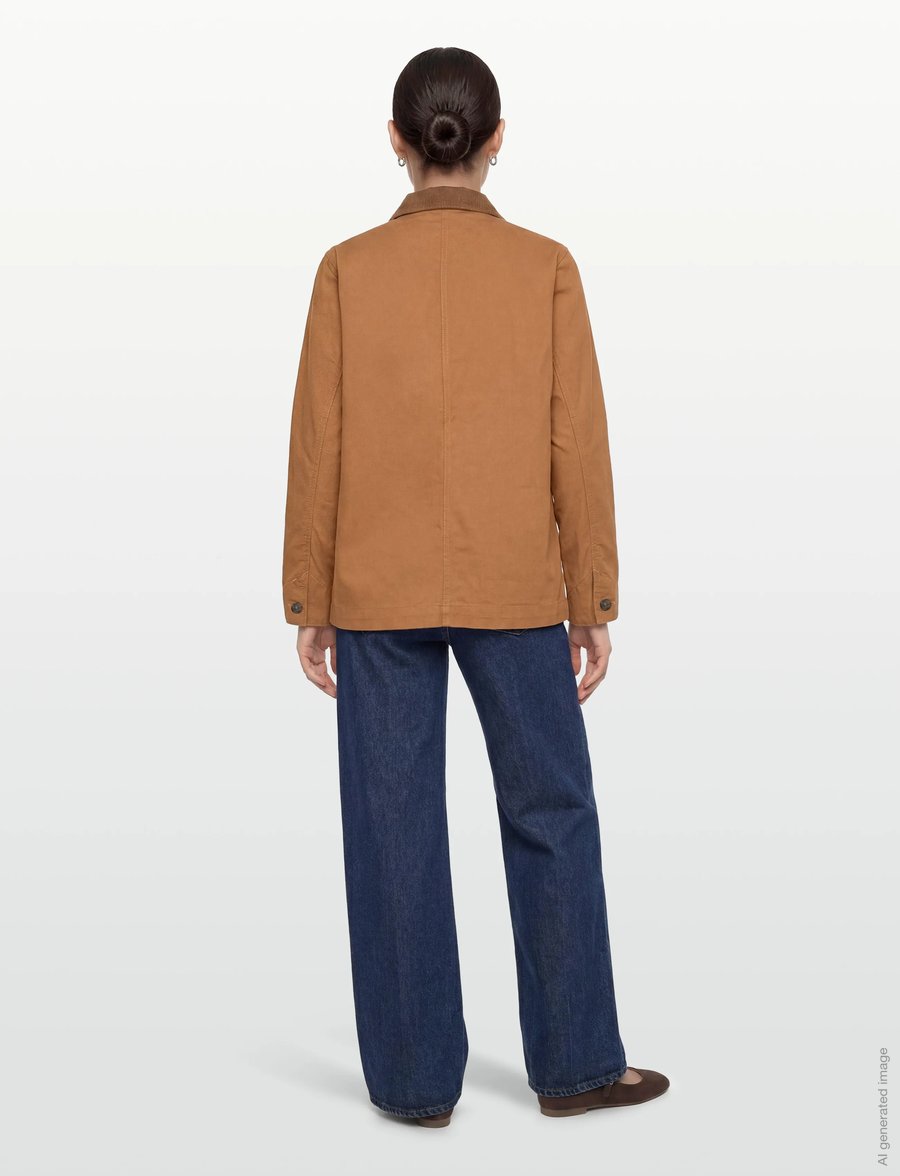 Patagonia - W's Point Reyes Canvas Coat - utility jakid - nest brown - 4