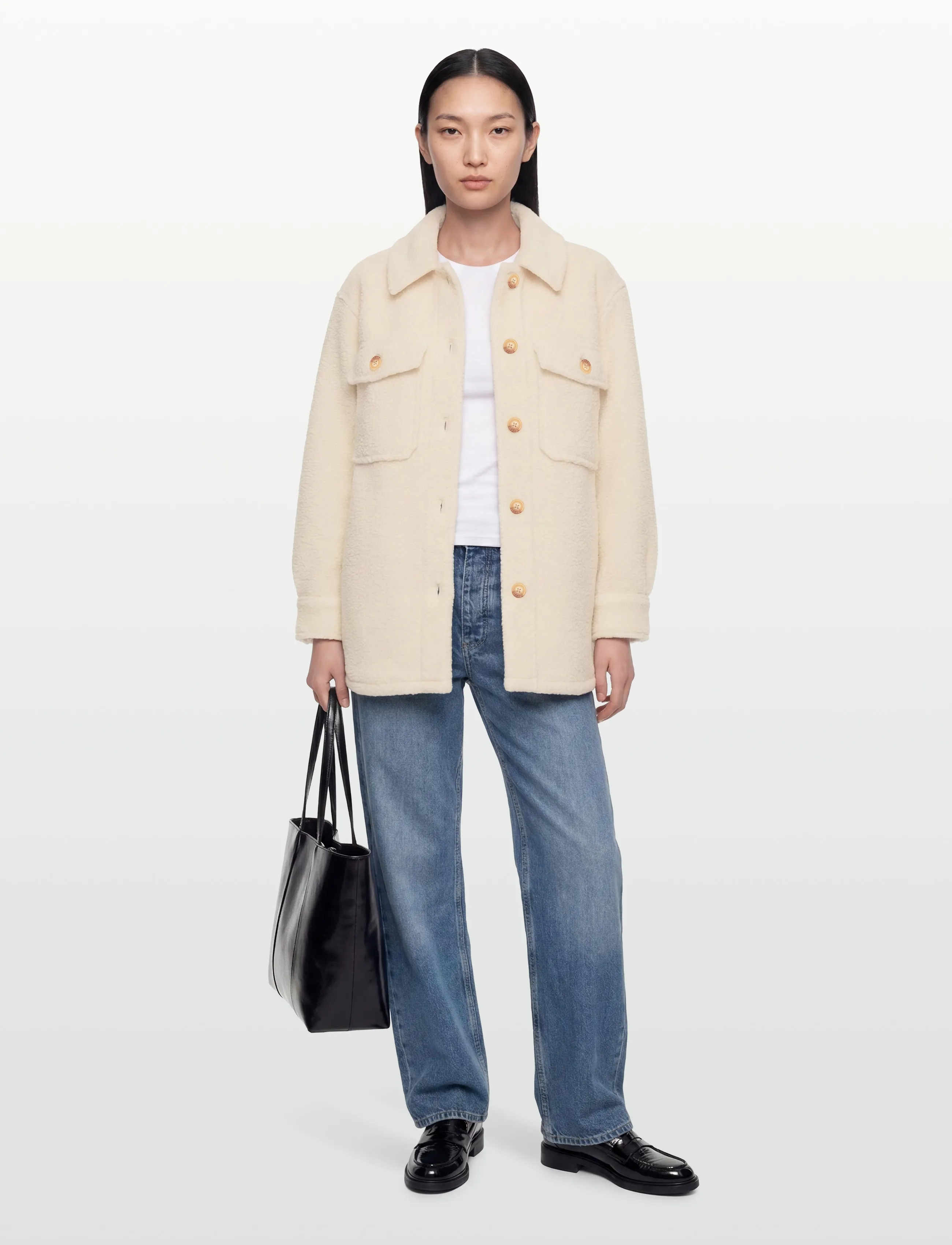 Patagonia W's Retro Pile Shacket, S, Cream, Jakker > Let Sommerjakke, Dame