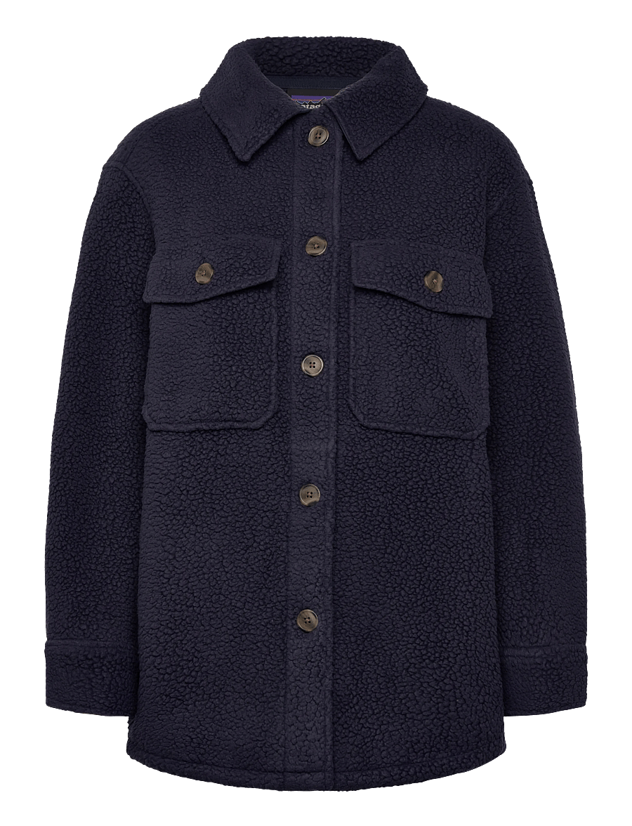 Patagonia - W's Retro Pile Shacket - leichte jacken - sunken blue - 1