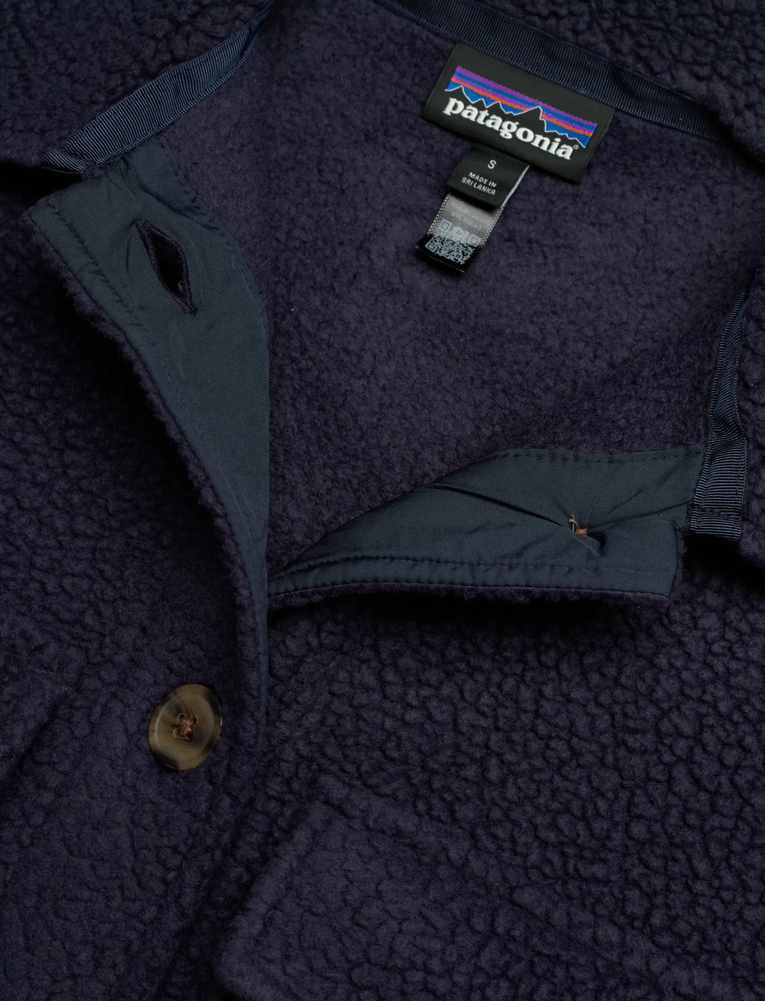 Patagonia - W's Retro Pile Shacket - kevadjoped - sunken blue - 5