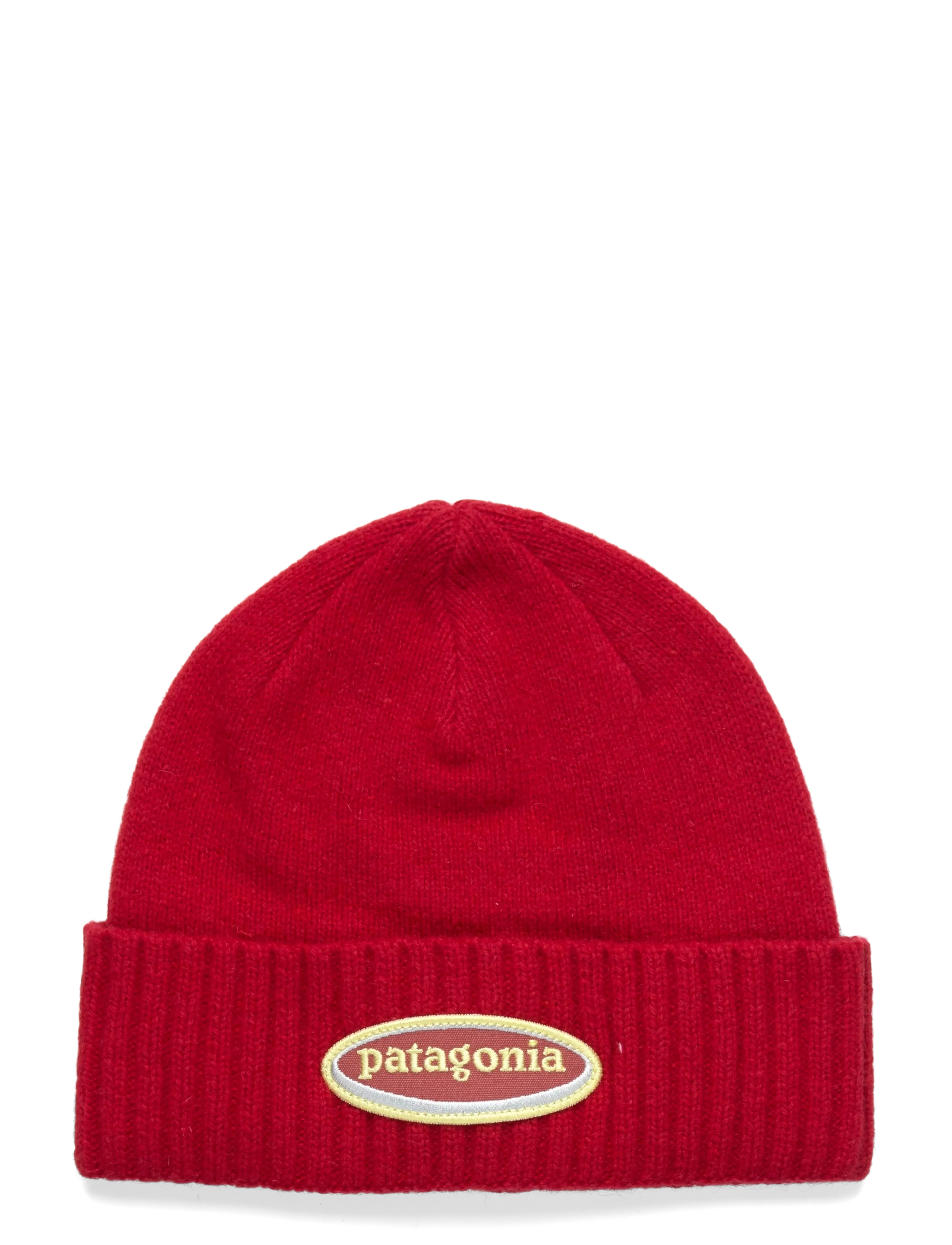Patagonia Brodeo Beanie - Hattar - OVAL LOGO: AMANITA RED / red