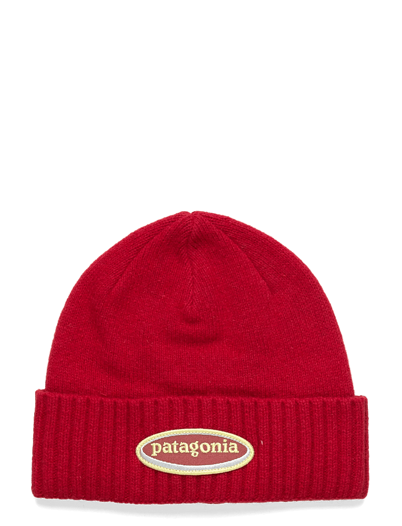 Patagonia - Brodeo Beanie - hattar - oval logo: amanita red - 0