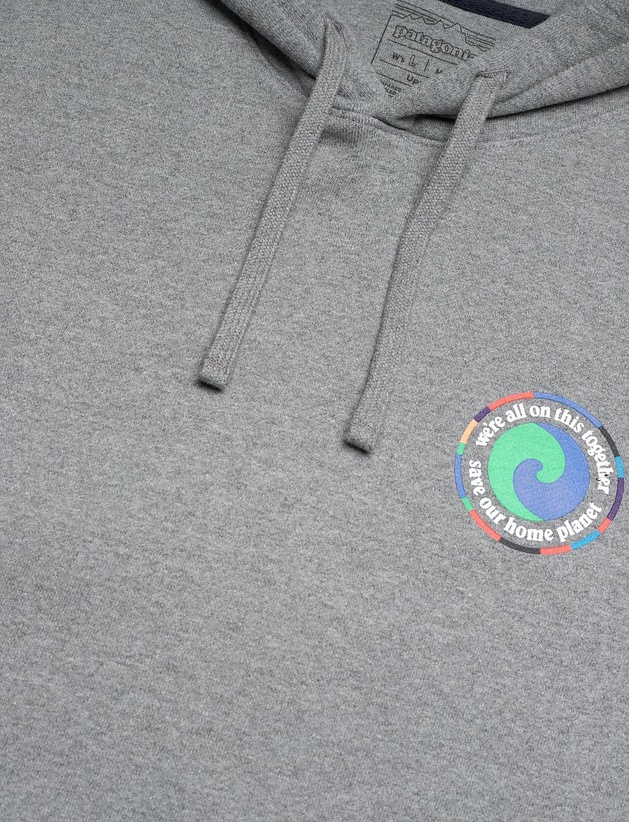 Patagonia - Unity Fitz Uprisal Hoody - kapuutsiga dressipluusid - gravel heather - 5