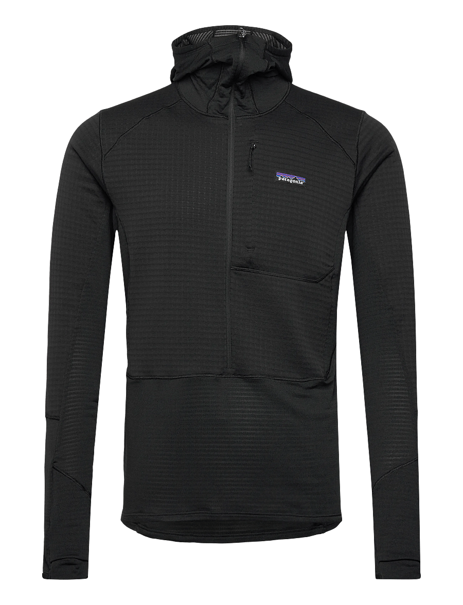 Patagonia - M's R1 P/O Hoody - toppar - black - 0