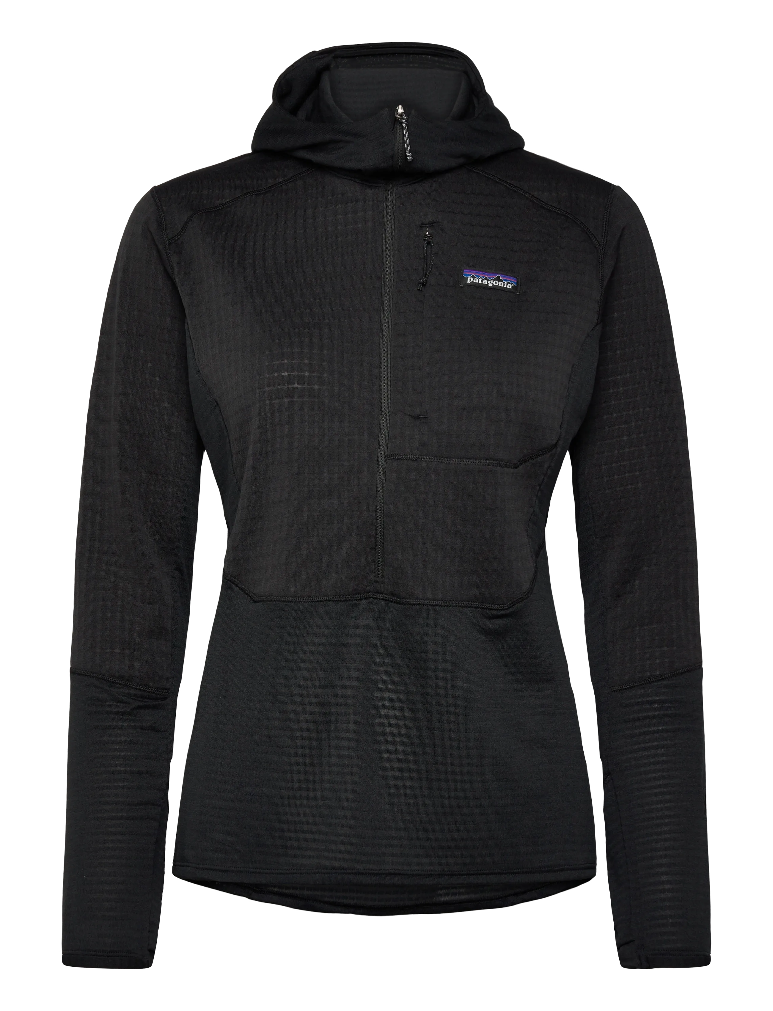 Patagonia W's R1 P/O Hoody - Patagonia - BLACK / black