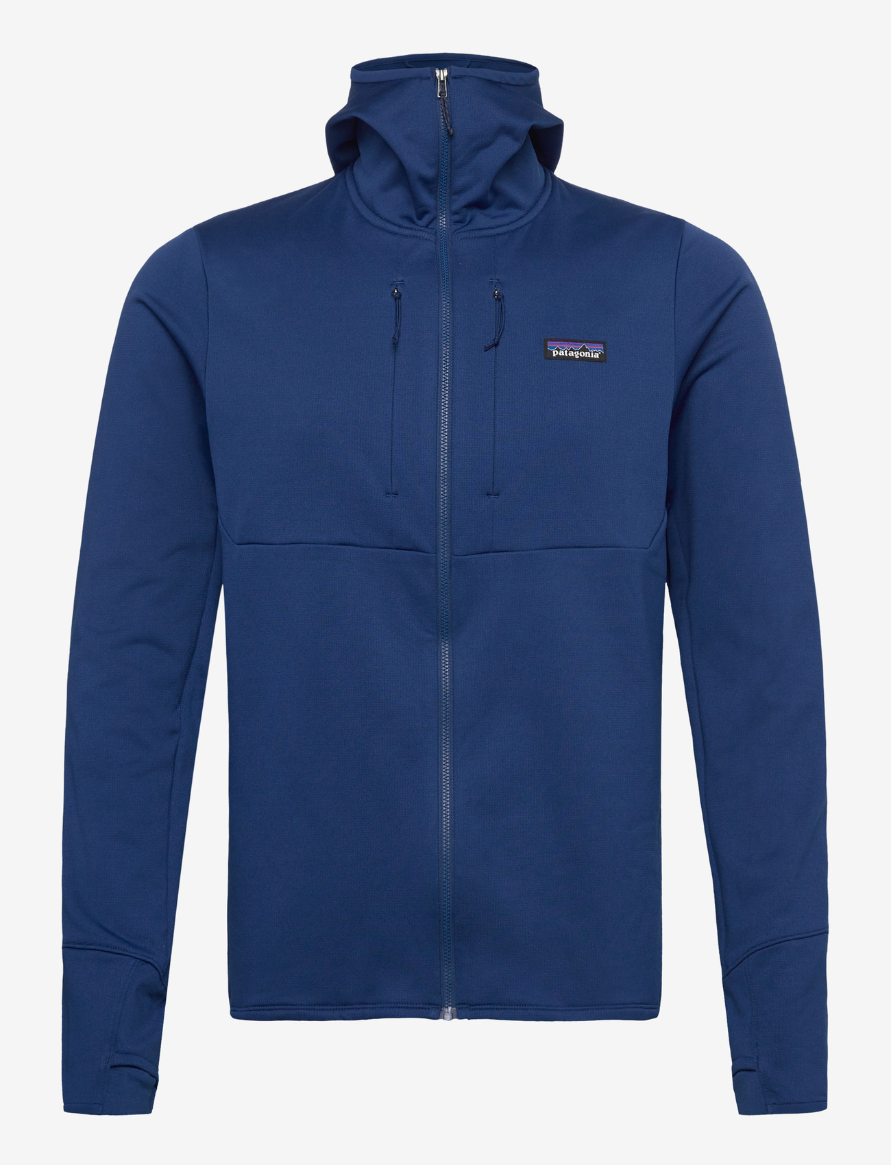 Patagonia - M's R1 Thermal Full-Zip Hoody - huvtröjor - clement blue - 0