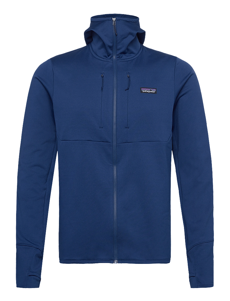 Patagonia - M's R1 Thermal Full-Zip Hoody - huvtröjor - clement blue - 0