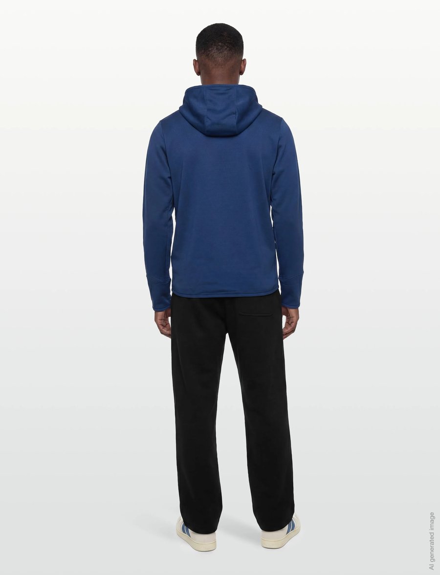 Patagonia - M's R1 Thermal Full-Zip Hoody - alussärgid - clement blue - 4