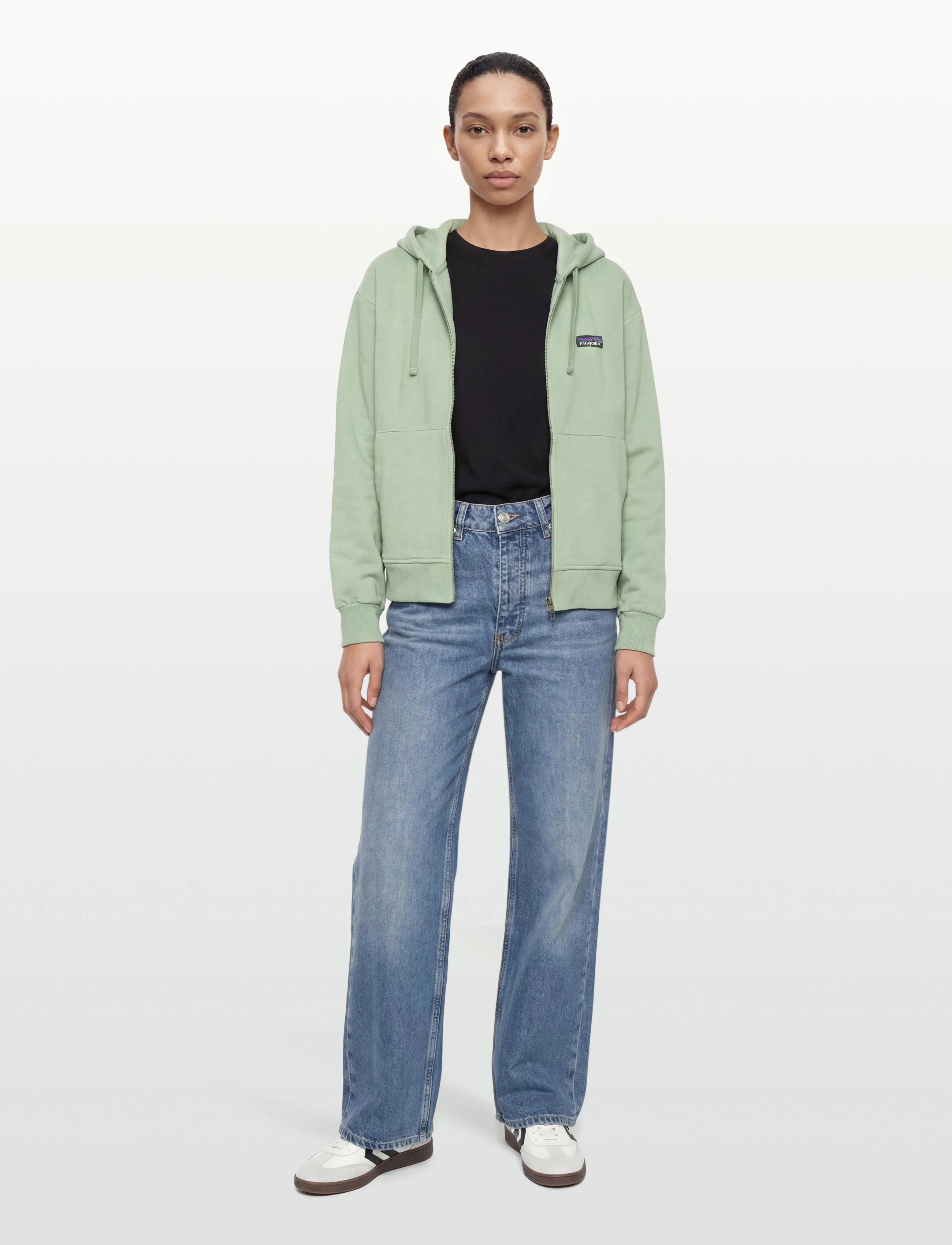 Patagonia W's Ahnya Full-Zip Hoody, S, Sport Sweatshirts & Hoodies, Grün - Frauen