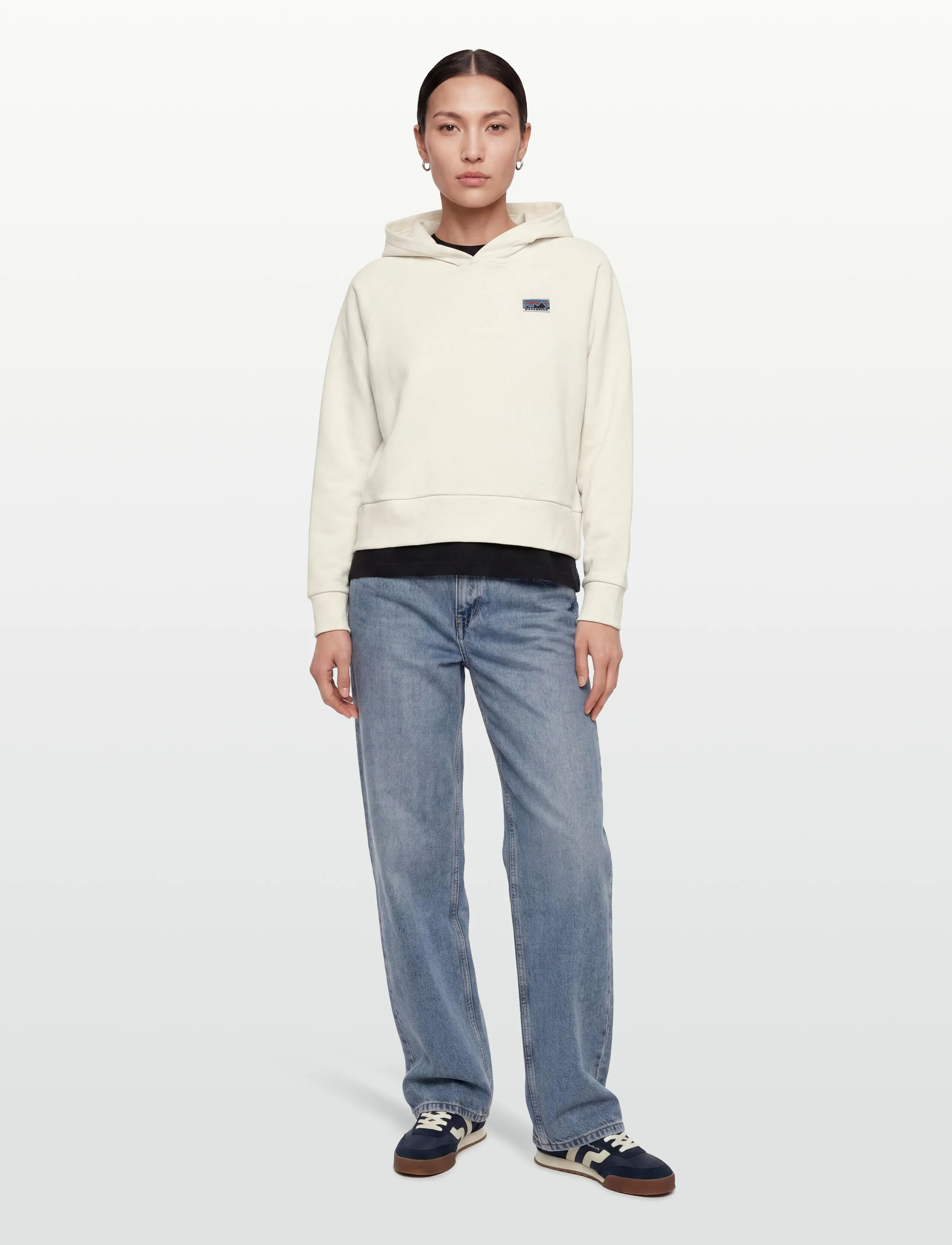 Patagonia W's Regenerative Organic Certified Cotton Essential Hoody, L, Sport Sweatshirts & Hoodies, Creme - Frauen