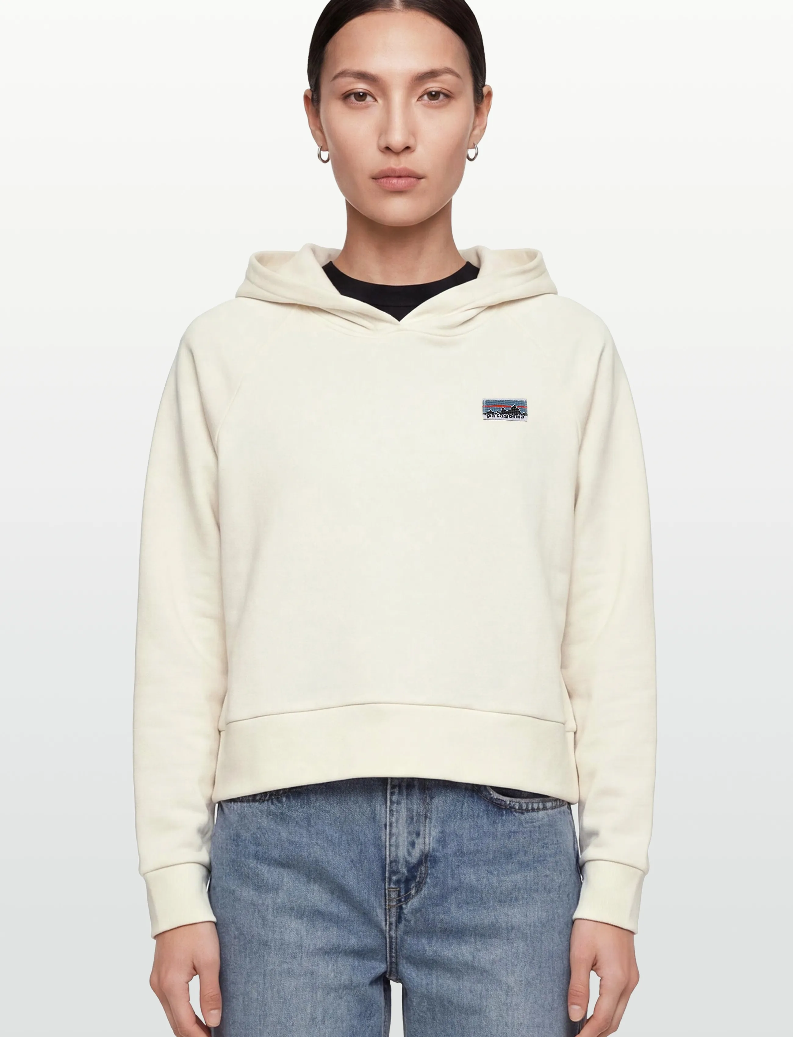 Patagonia - W's Regenerative Organic Certified Cotton Essential Hoody - sweats et sweats à capuche - wool white - 3