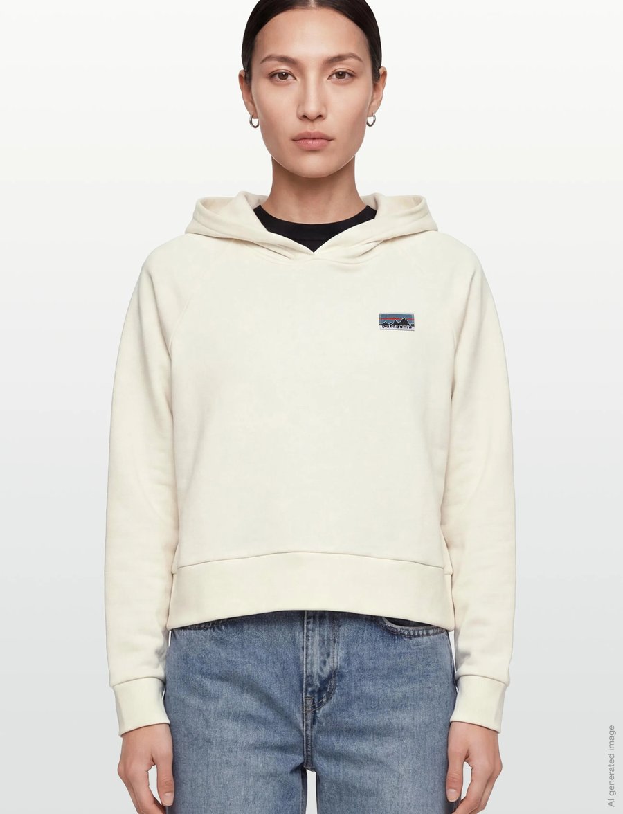 Patagonia - W's Regenerative Organic Certified Cotton Essential Hoody - sweats et sweats à capuche - wool white - 3