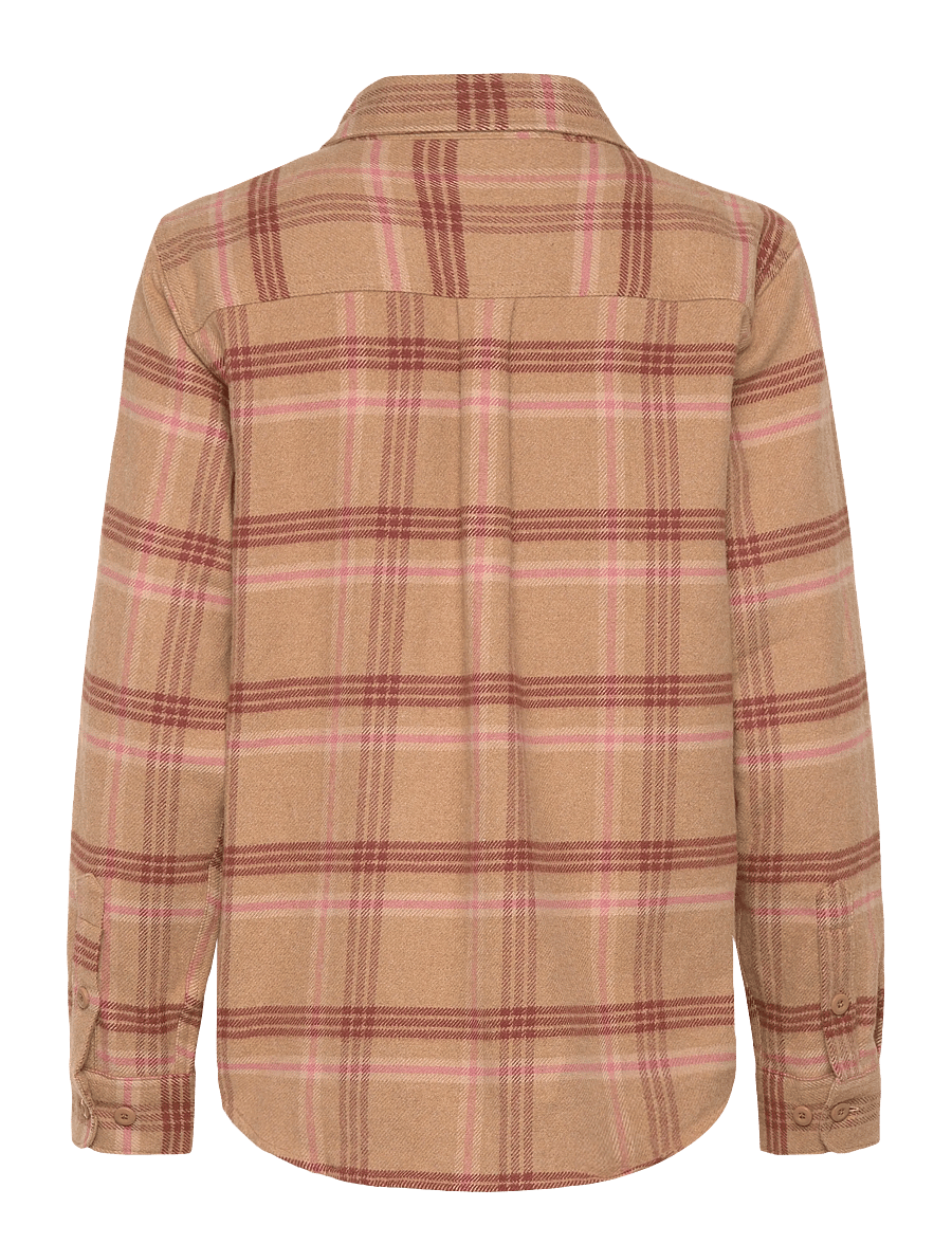 Patagonia - W's Fjord Flannel Shirt - tops & t-shirts - old spruce: nest brown - 2