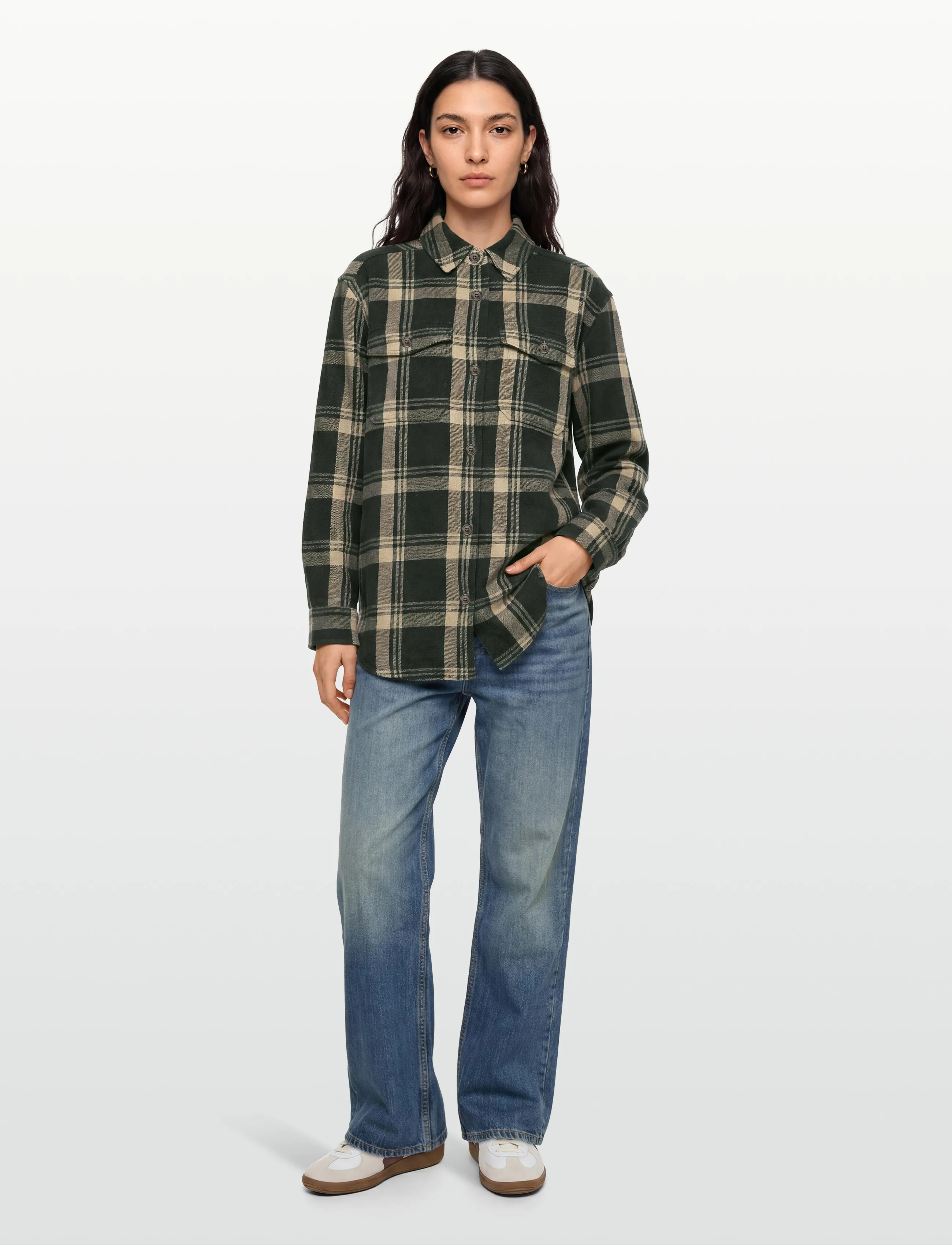 Patagonia W's Fjord Loft Overshirt Jkt, S, Green, Sports Overdele & T-shirts > Sport Shirts, Dame