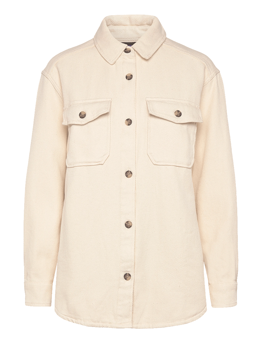 Patagonia - W's Fjord Loft Overshirt Jkt - hemden - undyed natural - 0