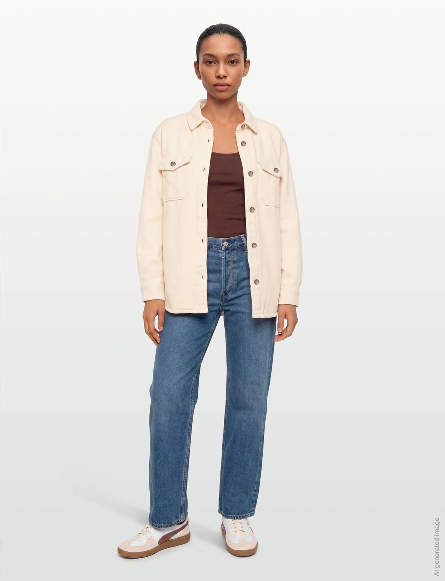 Patagonia - W's Fjord Loft Overshirt Jkt - hemden - undyed natural - 0