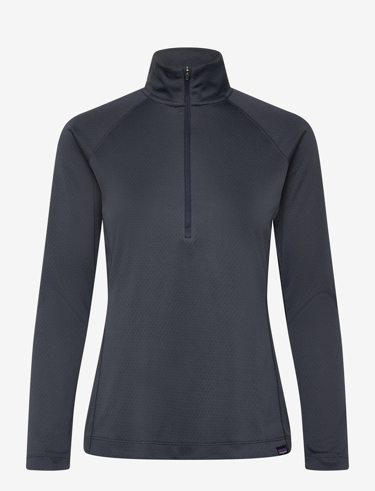 Patagonia - W's Cap MW Zip Neck - underställströjor - smolder blue - 0