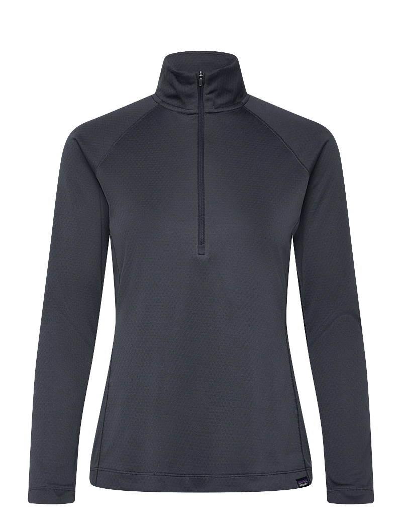 Patagonia - W's Cap MW Zip Neck - underställströjor - smolder blue - 0