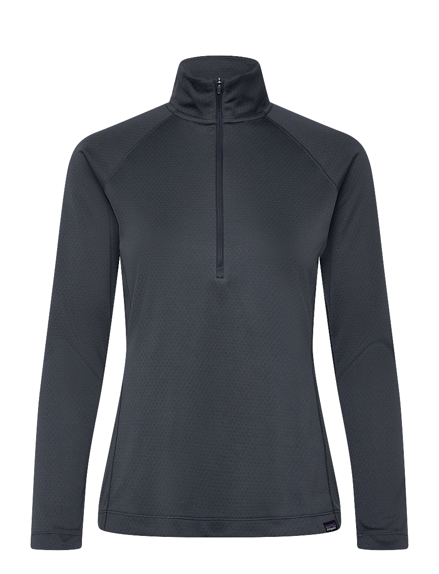 Patagonia - W's Cap MW Zip Neck - bluzki termoaktywne - smolder blue - 0