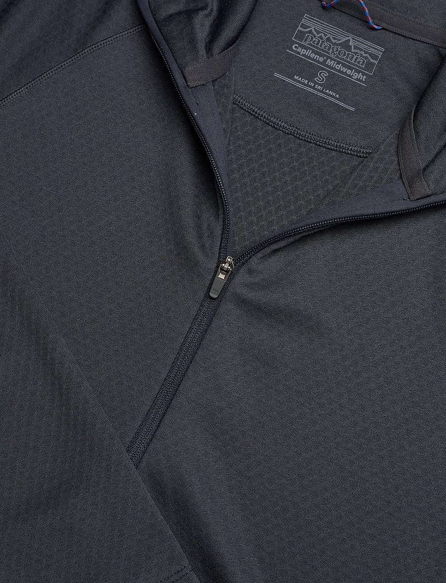 Patagonia - W's Cap MW Zip Neck - bluzki termoaktywne - smolder blue - 2