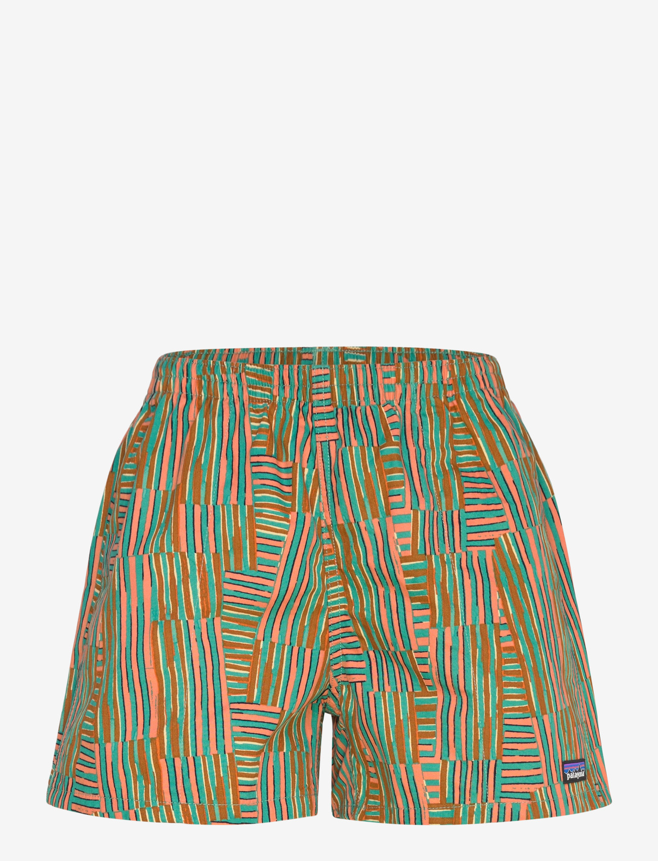 Patagonia - W's Funhoggers Shorts - bottoms - quilty fitz: heartleaf green - 0
