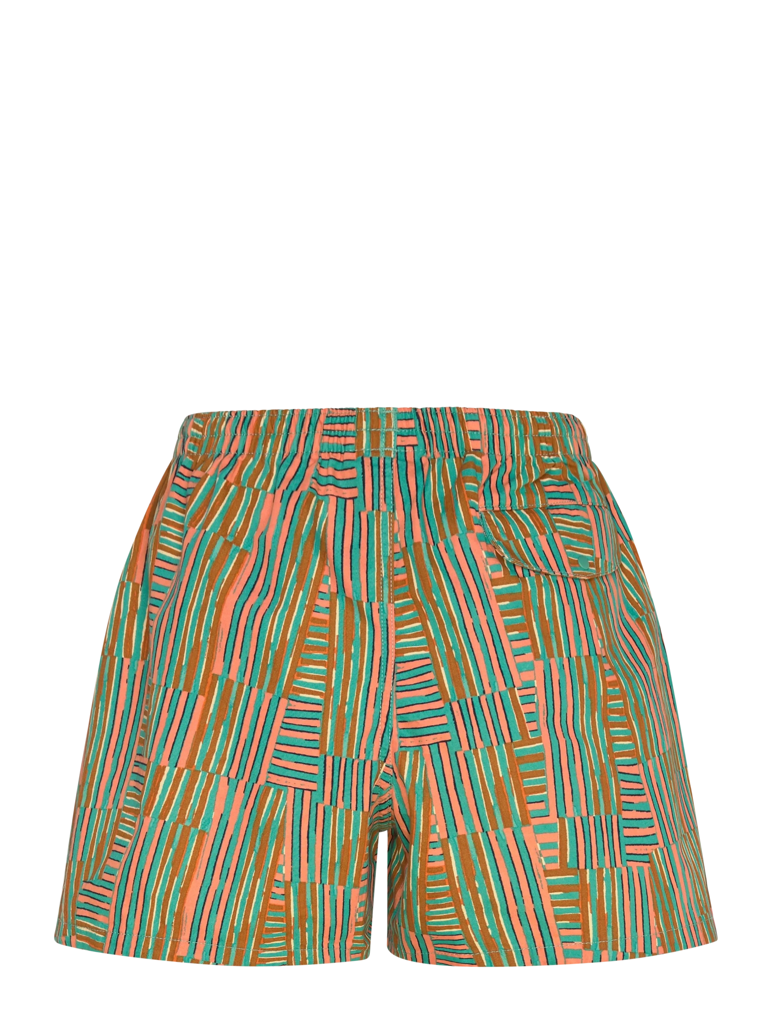 Patagonia - W's Funhoggers Shorts - freizeit shorts - quilty fitz: heartleaf green - 2