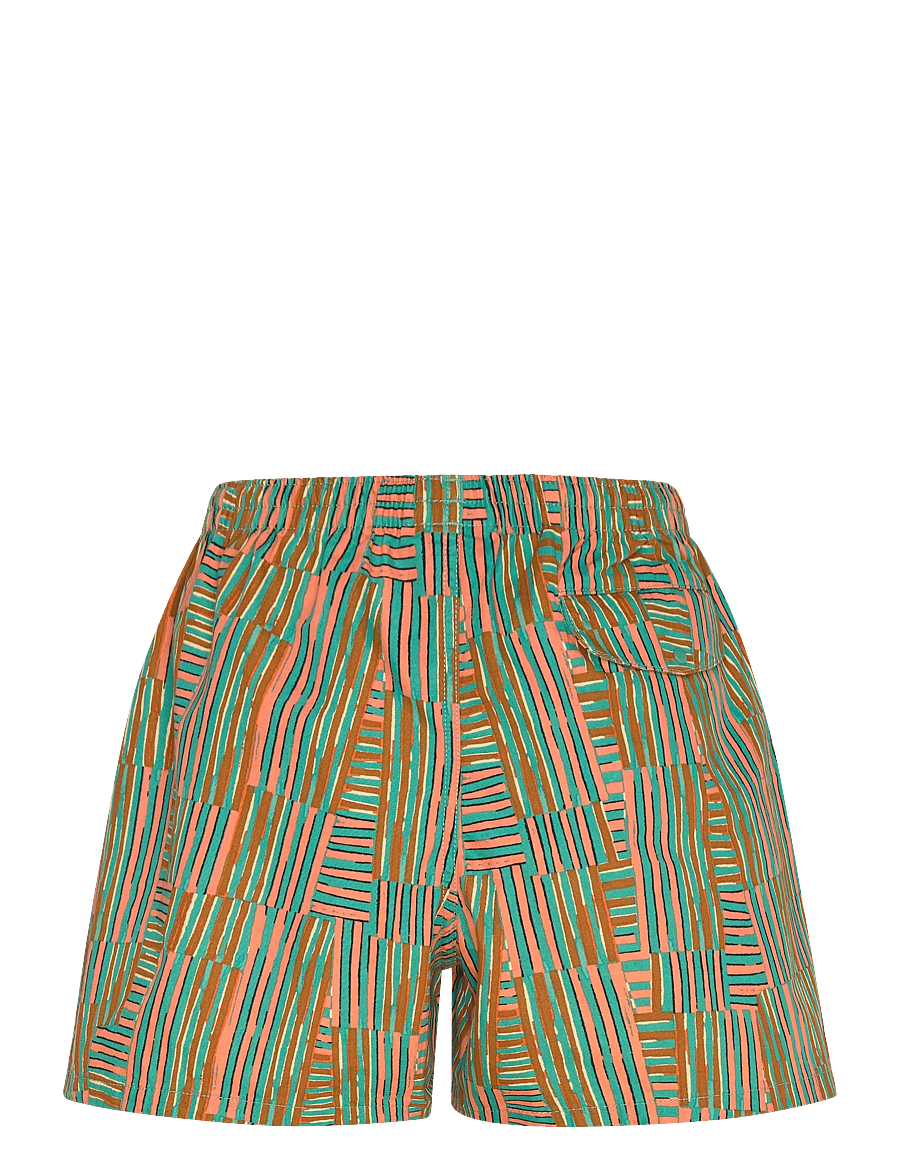 Patagonia - W's Funhoggers Shorts - freizeit shorts - quilty fitz: heartleaf green - 2