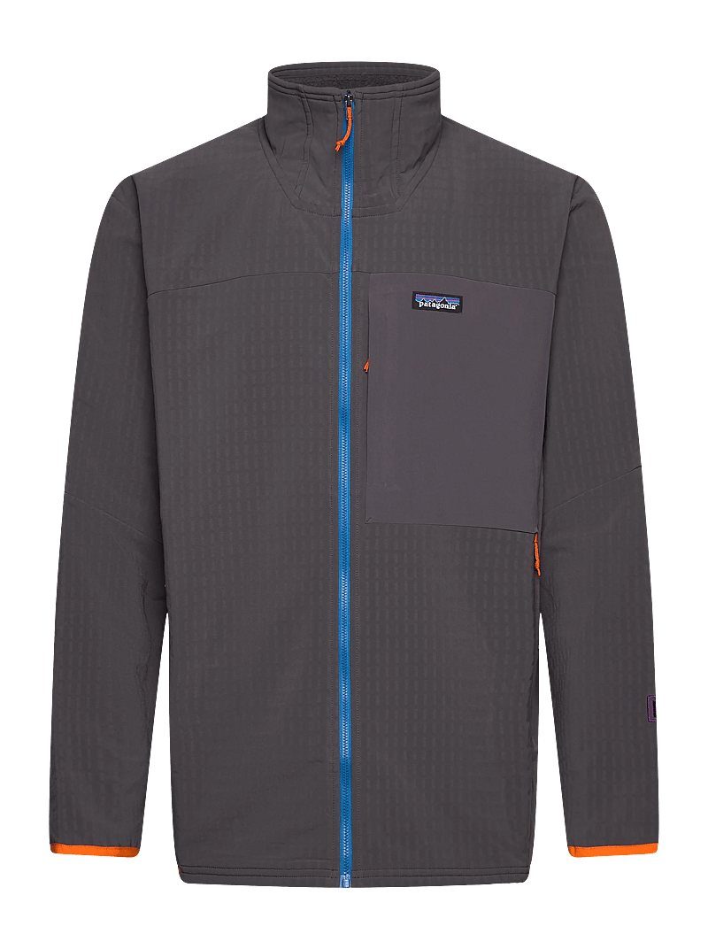Patagonia - M's R2 TechFace Jkt - fleece & mellanlager - forge grey - 0