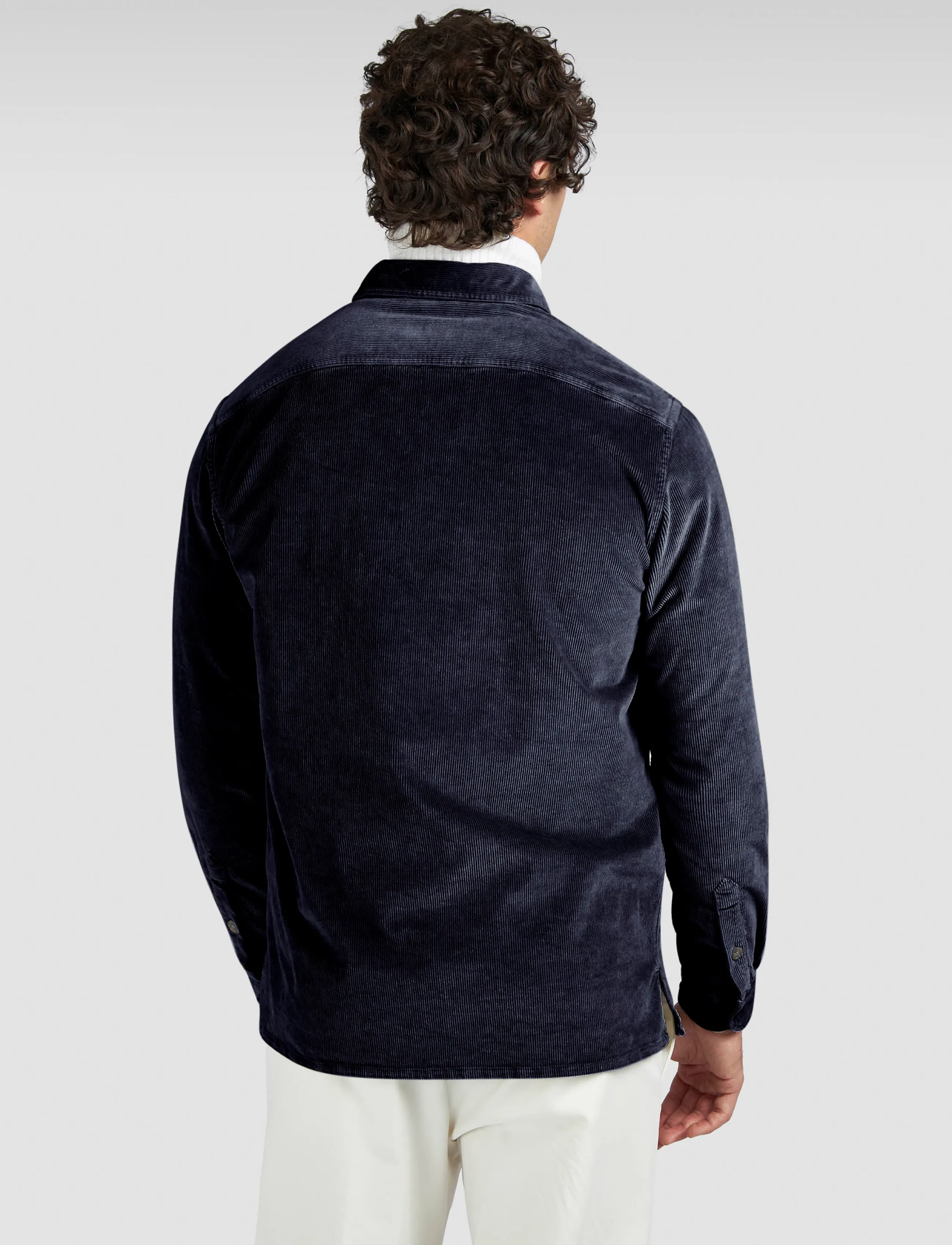 Paul & Shark - Paul & Shark CORDUROY OVERSHIRT - osta olukorra järgi - blue navy - 2