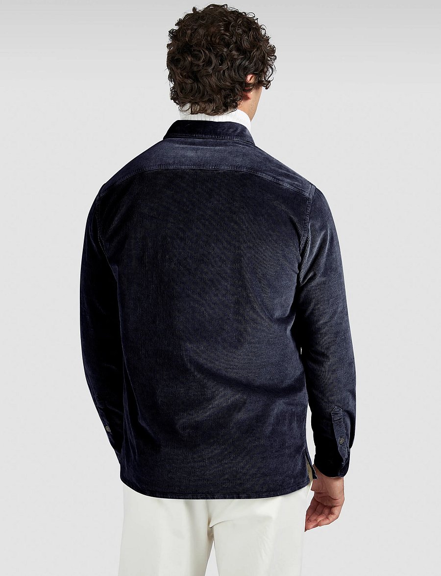 Paul & Shark - Paul & Shark CORDUROY OVERSHIRT - osta olukorra järgi - blue navy - 2