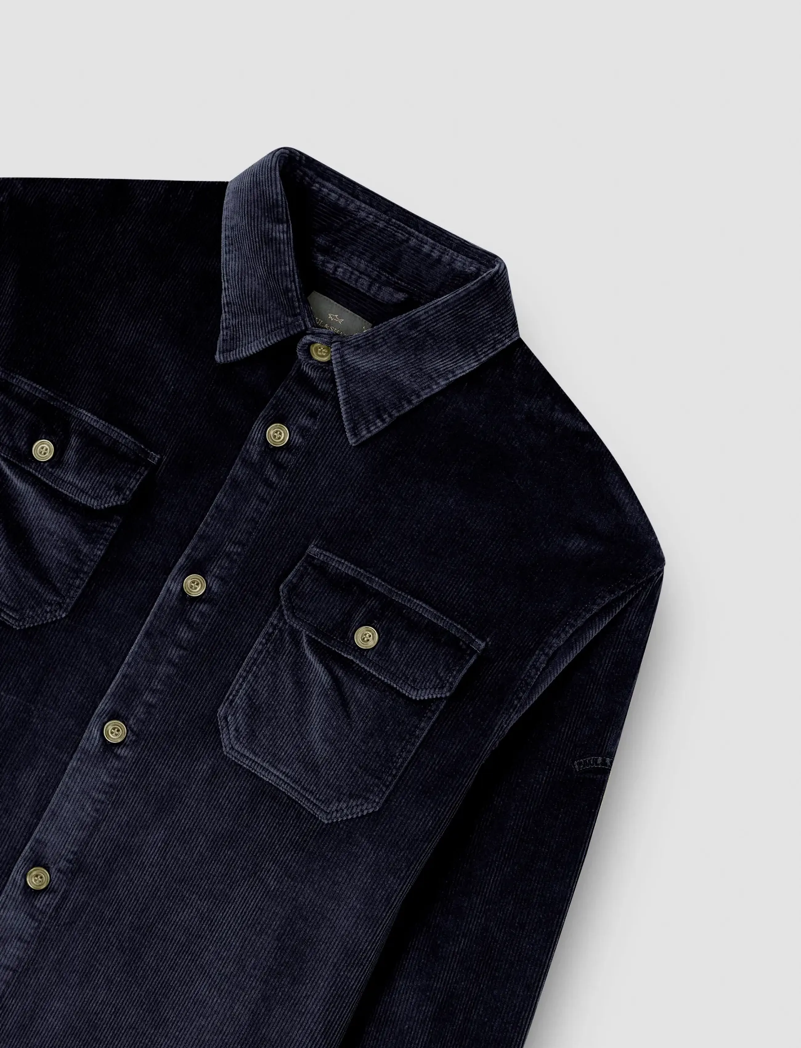 Paul & Shark - Paul & Shark CORDUROY OVERSHIRT - osta olukorra järgi - blue navy - 3