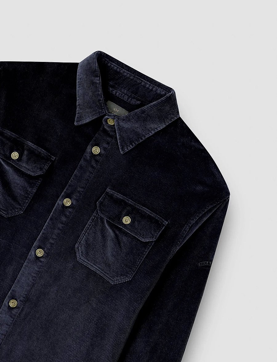Paul & Shark - Paul & Shark CORDUROY OVERSHIRT - osta olukorra järgi - blue navy - 3