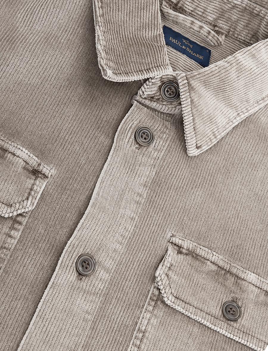Paul & Shark - Paul & Shark CORDUROY OVERSHIRT - Überhemden - dove grey - 2