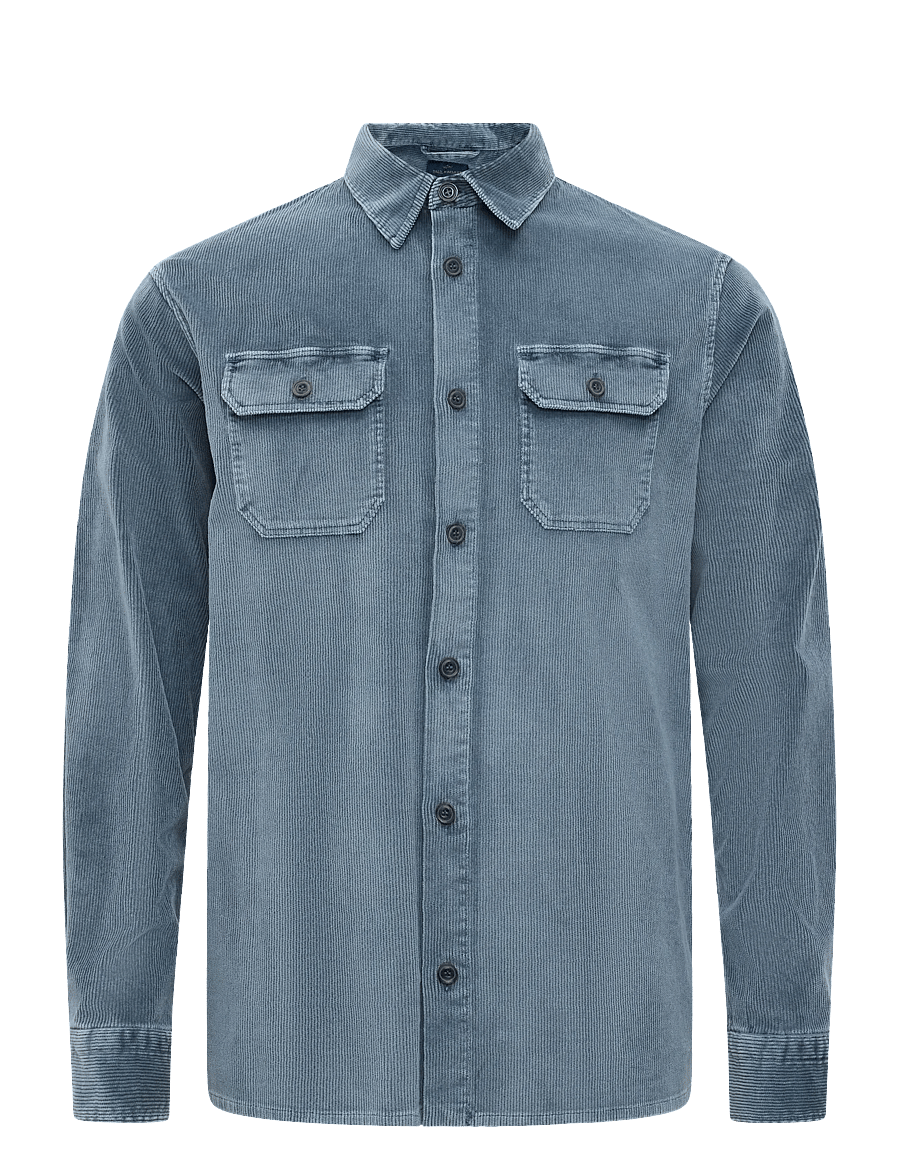 Paul & Shark - Paul & Shark CORDUROY OVERSHIRT - shop by occasion - iron blue - 1