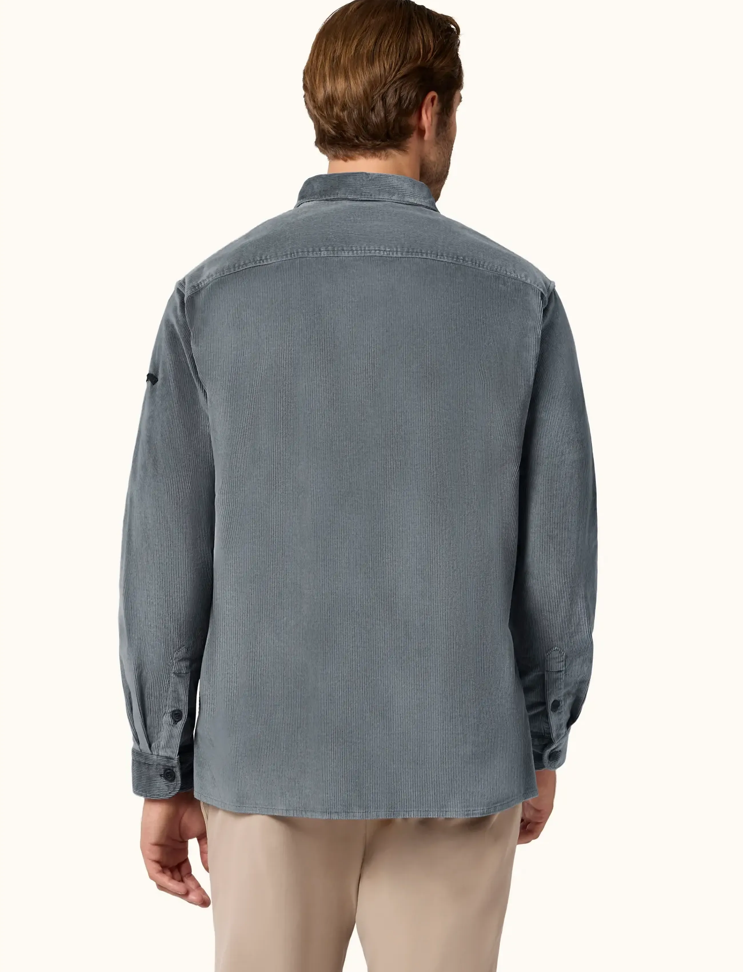 Paul & Shark - Paul & Shark CORDUROY OVERSHIRT - osta olukorra järgi - iron blue - 2
