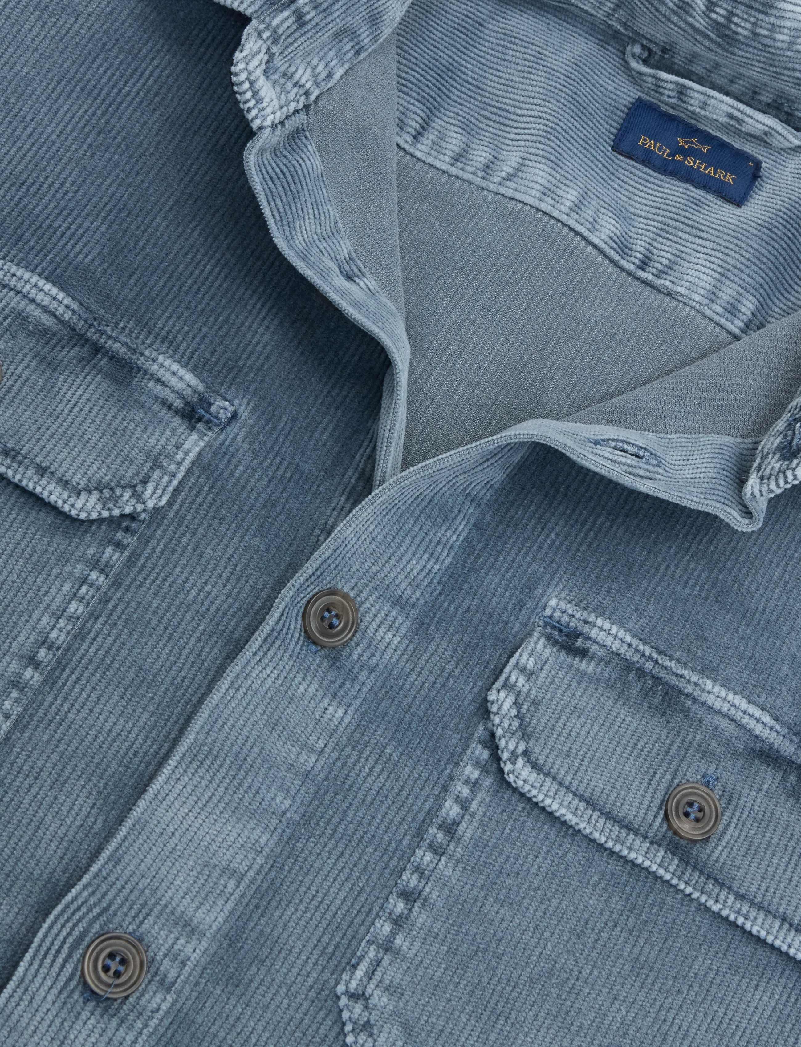 Paul & Shark - Paul & Shark CORDUROY OVERSHIRT - shop by occasion - iron blue - 5